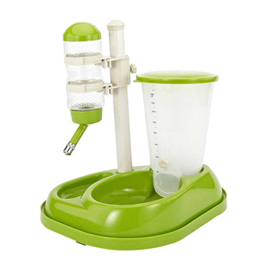 MERISHOPP Automatic Pet Water Drinker Feeder - Green Dog & Cat Water Bowl for Home, Travel, and Outdoor Use