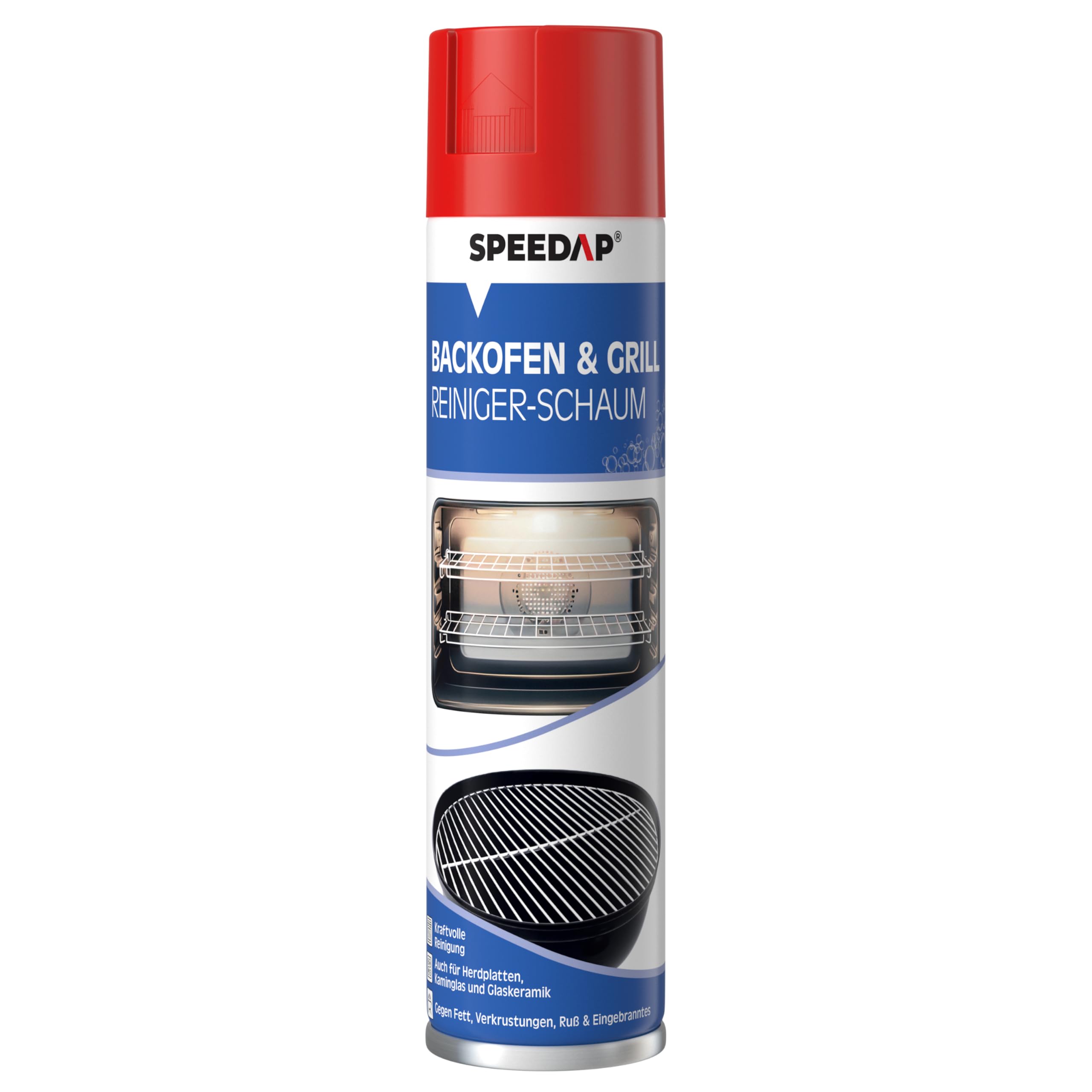 SPEEDAP Oven and Grill Cleaner 500ml - Powerful Foam Degreaser for Ovens, Grills, Stovetops, Ceramic Hobs & Fireplace Glass - Made in Germany - Ideal for Deep Cleaning Kitchen Appliances & BBQ Maintenance