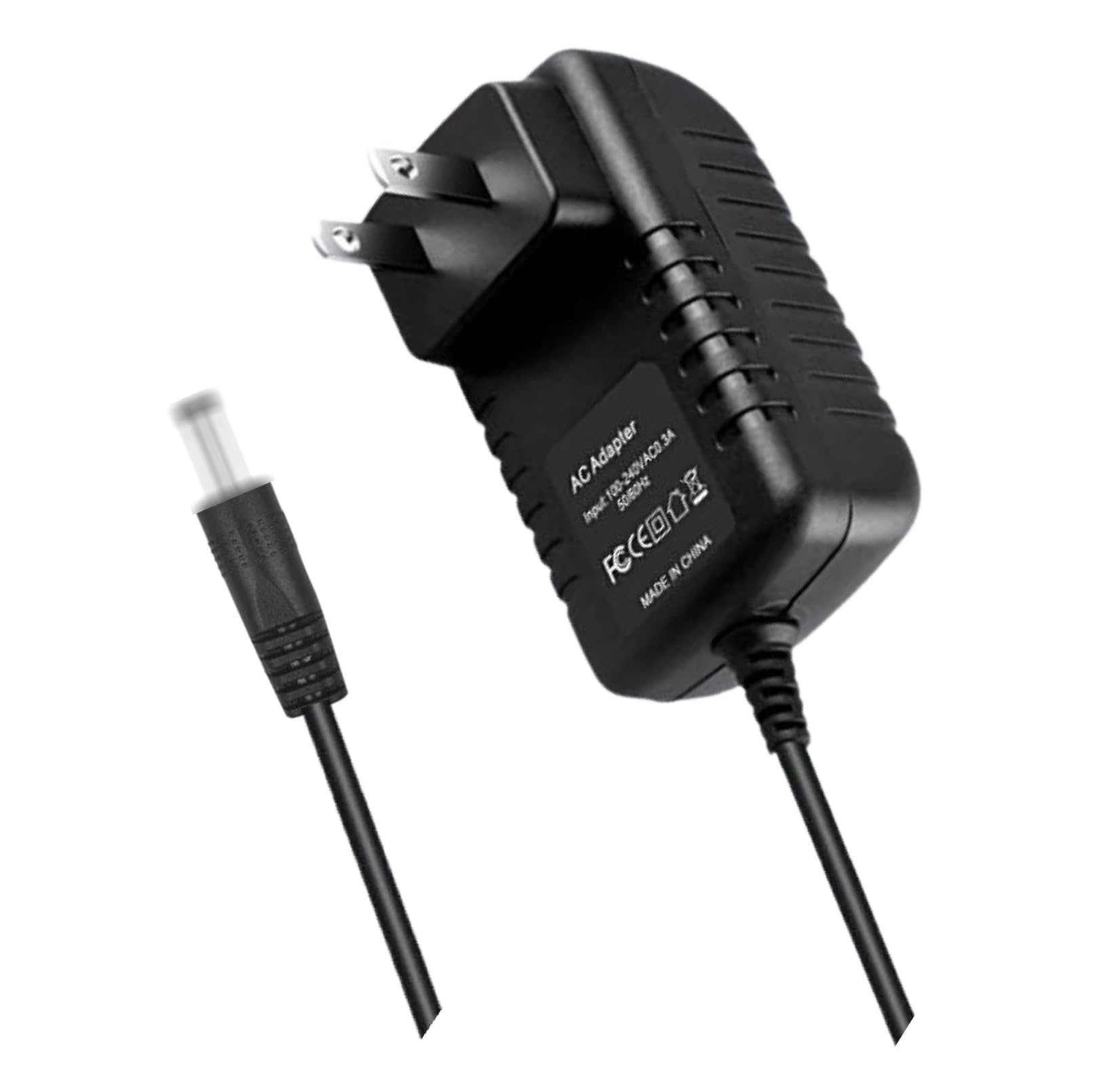 12V AC/DC Power Adapter for InvoSpa JC-668 JC668 Massager - 12VDC 12.0V Power Supply Cord with Wall Plug - Perfect for Shiatsu Back, Neck & Shoulder Massage at Home or Office