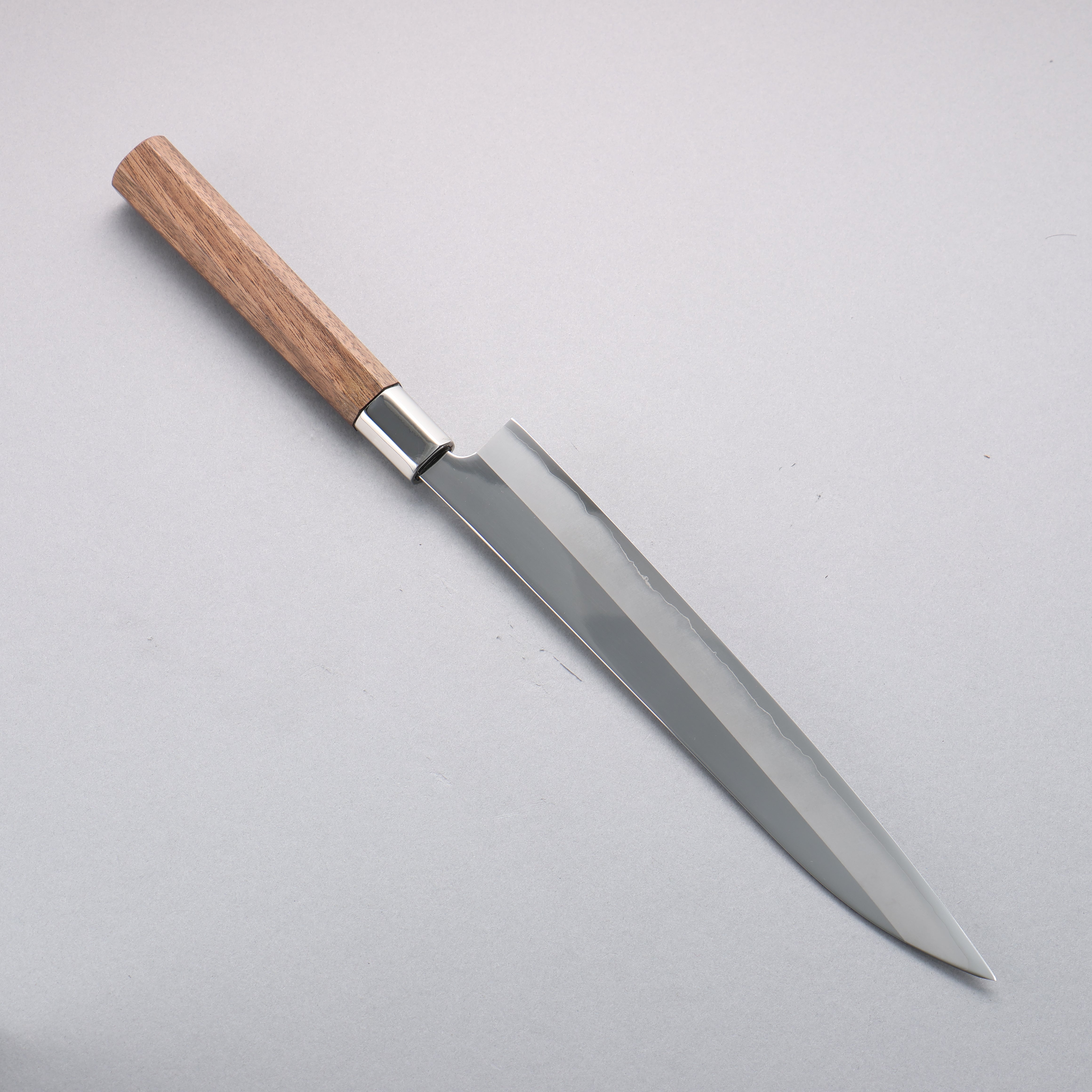 Premium Kurotori Silver Steel No.3 Migaki Finished Sujihiki Knife 240mm - Japanese Walnut Handle for Sushi, Sashimi & Meat Slicing - Perfect for Chefs & Home Cooking
