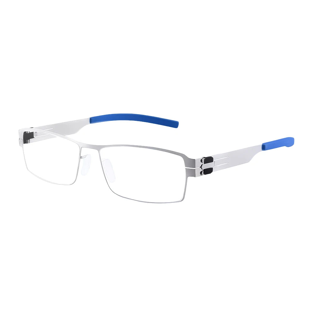 Aimee Women's Full Rim Square Screwless Titanium Eyeglasses Frame 5085 - Lightweight & Durable Glasses for Work, Reading & Everyday Fashion