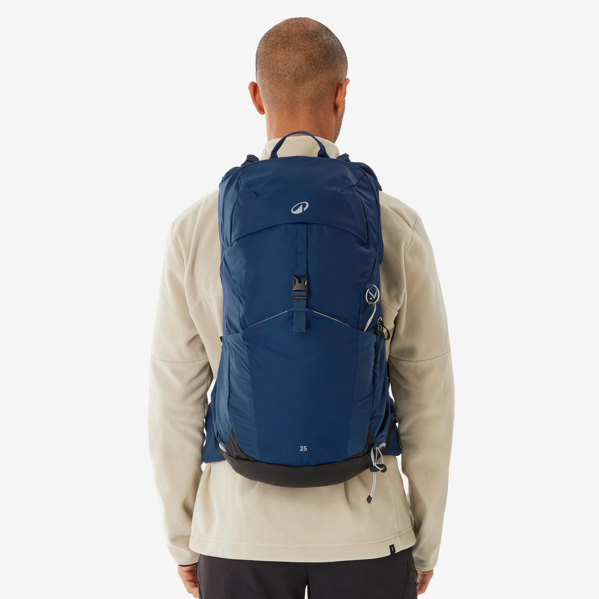 Quechua MH500 25L Lightweight Hiking Backpack for Men & Women - Water-Resistant Daypack for Outdoor Adventures, Camping & Travel