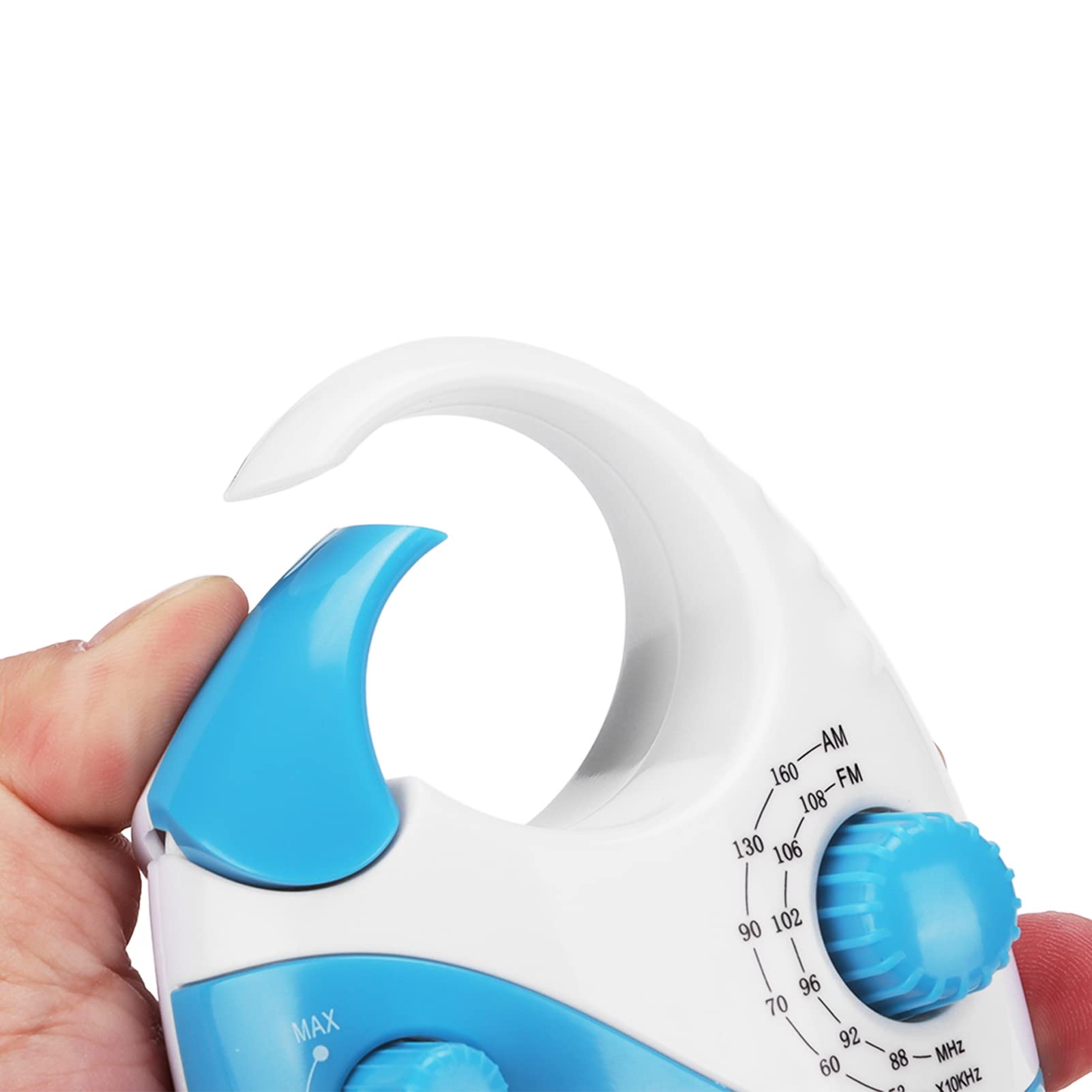Yoidesu Waterproof Shower Radio - Portable AM/FM Bluetooth Speaker with Adjustable Volume & Top Handle - Perfect for Bathroom, Poolside, Beach & Outdoor Activities