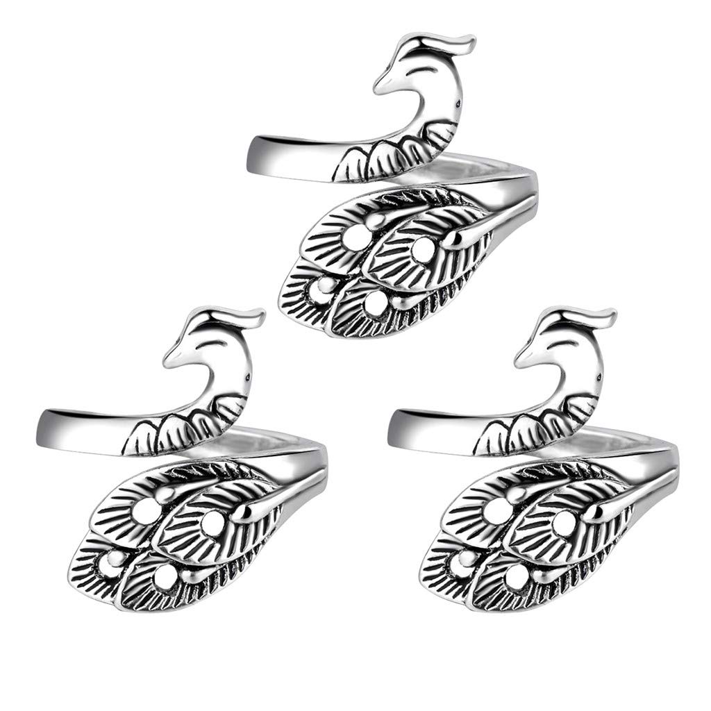 Adjustable Knitting Loop Crochet Ring - Ergonomic Phoenix Ring for Yarn Crafting - Perfect for Crochet, Knitting, and DIY Handmade Projects (Great Gift for Craft Lovers)