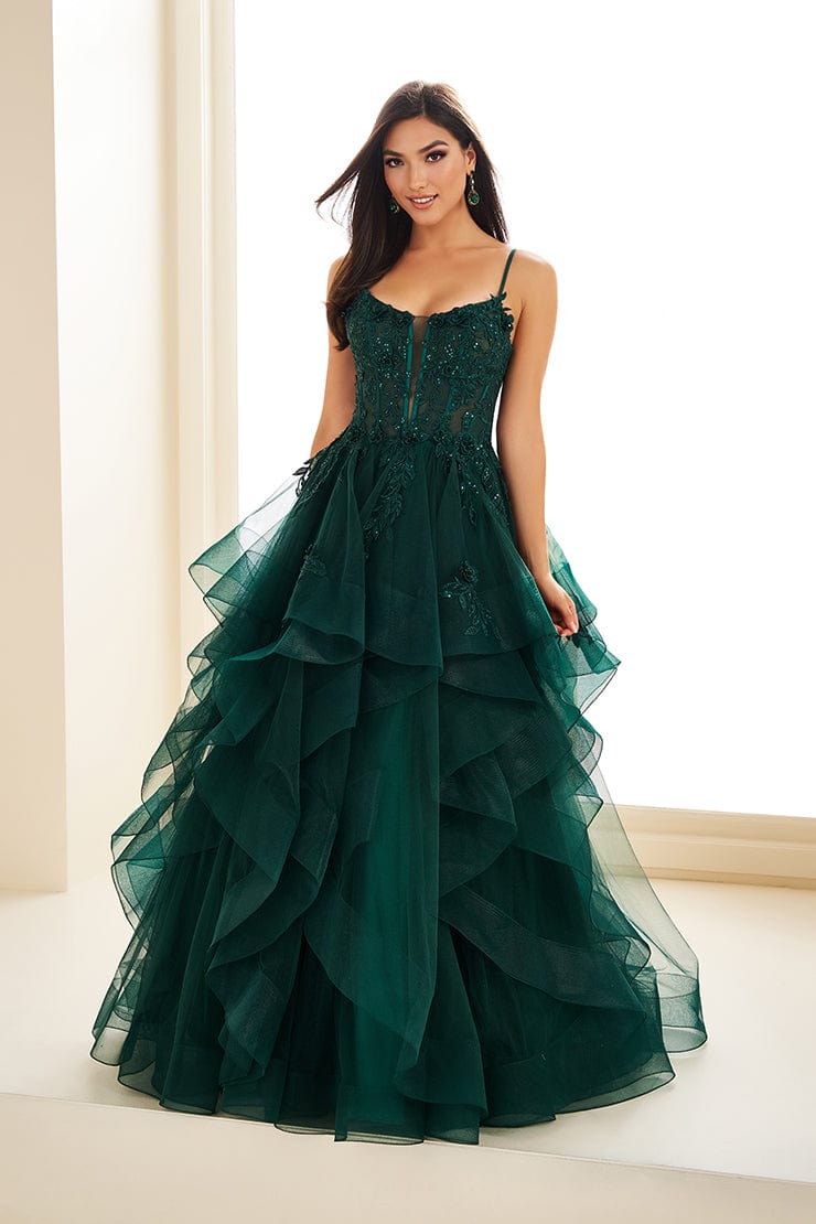 Ellie Wilde EW36225 Women's Formal Evening Gown - Elegant Long Prom Dress for Special Occasions, Weddings & Black Tie Events