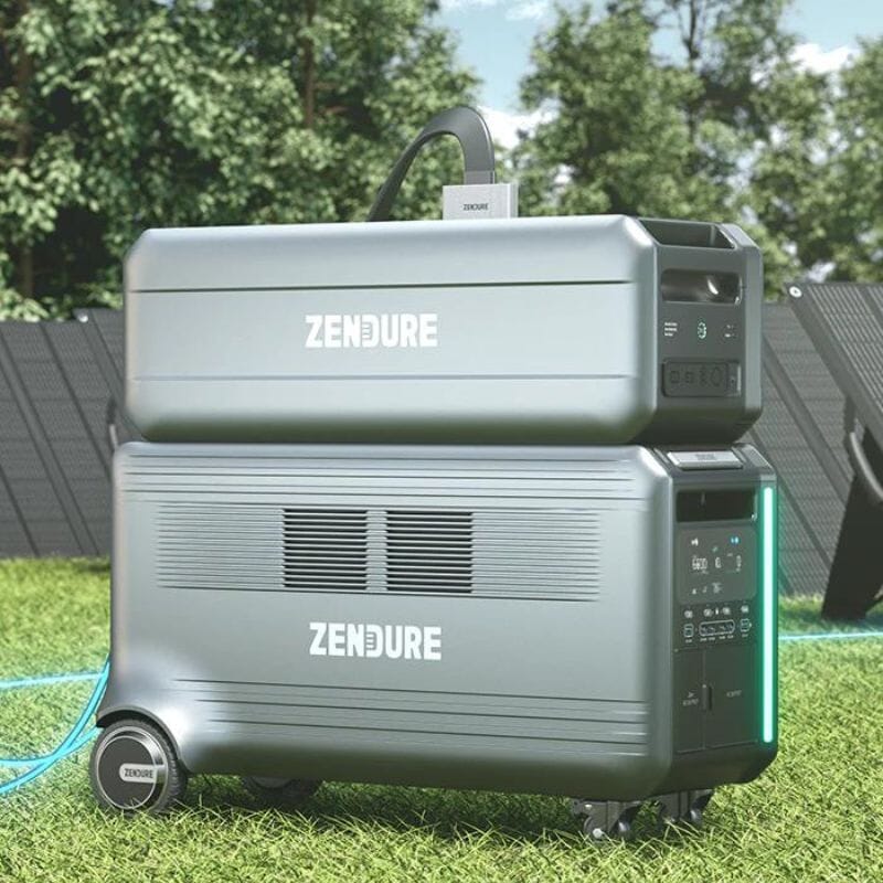 Zendure SuperBase V 6,438Wh 3,800W Portable Power Station with Solar Generator Kit - Custom Bundle Options for Camping, RV Trips & Emergency Backup Power