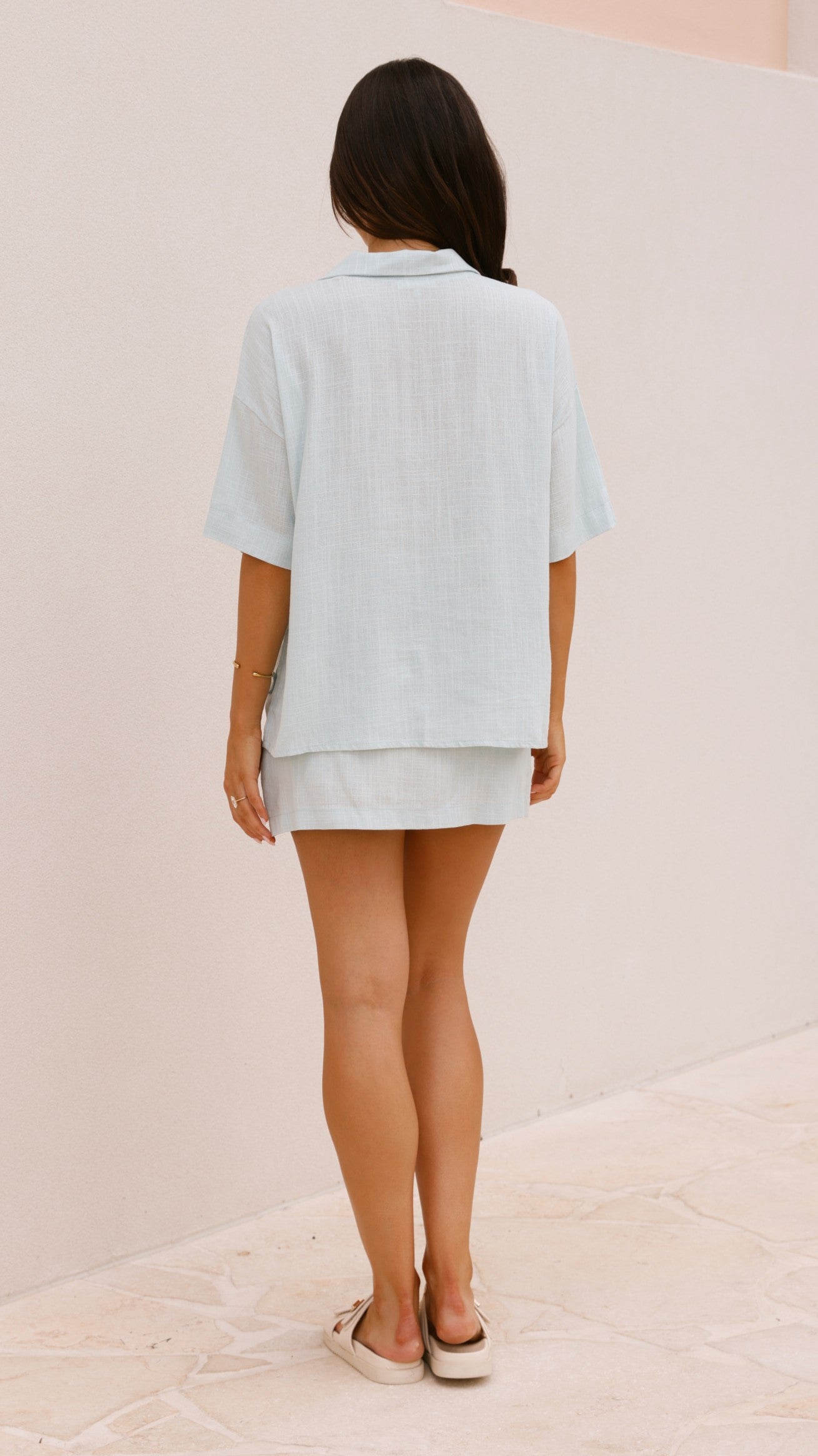 Louise Top Baby Blue - Stylish Women's Blouse for Casual Wear & Everyday Outfits | Perfect for Office, Dates & Weekend Outings