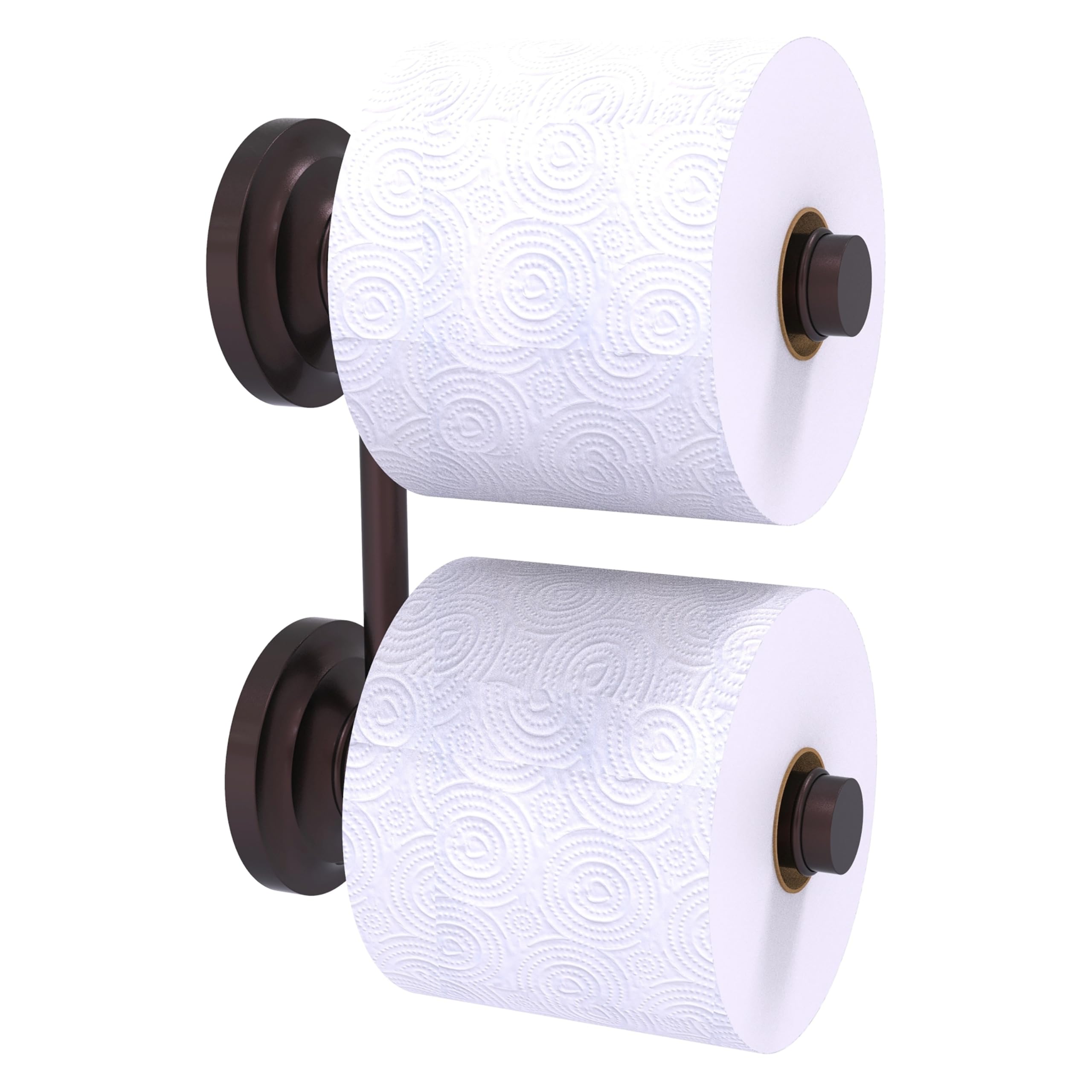 Allied Brass QN-24-RR-2 Que Collection 2 Reserve Roll Toilet Paper Holder in Antique Bronze - Vintage Style Bathroom Accessory for Home & Commercial Use