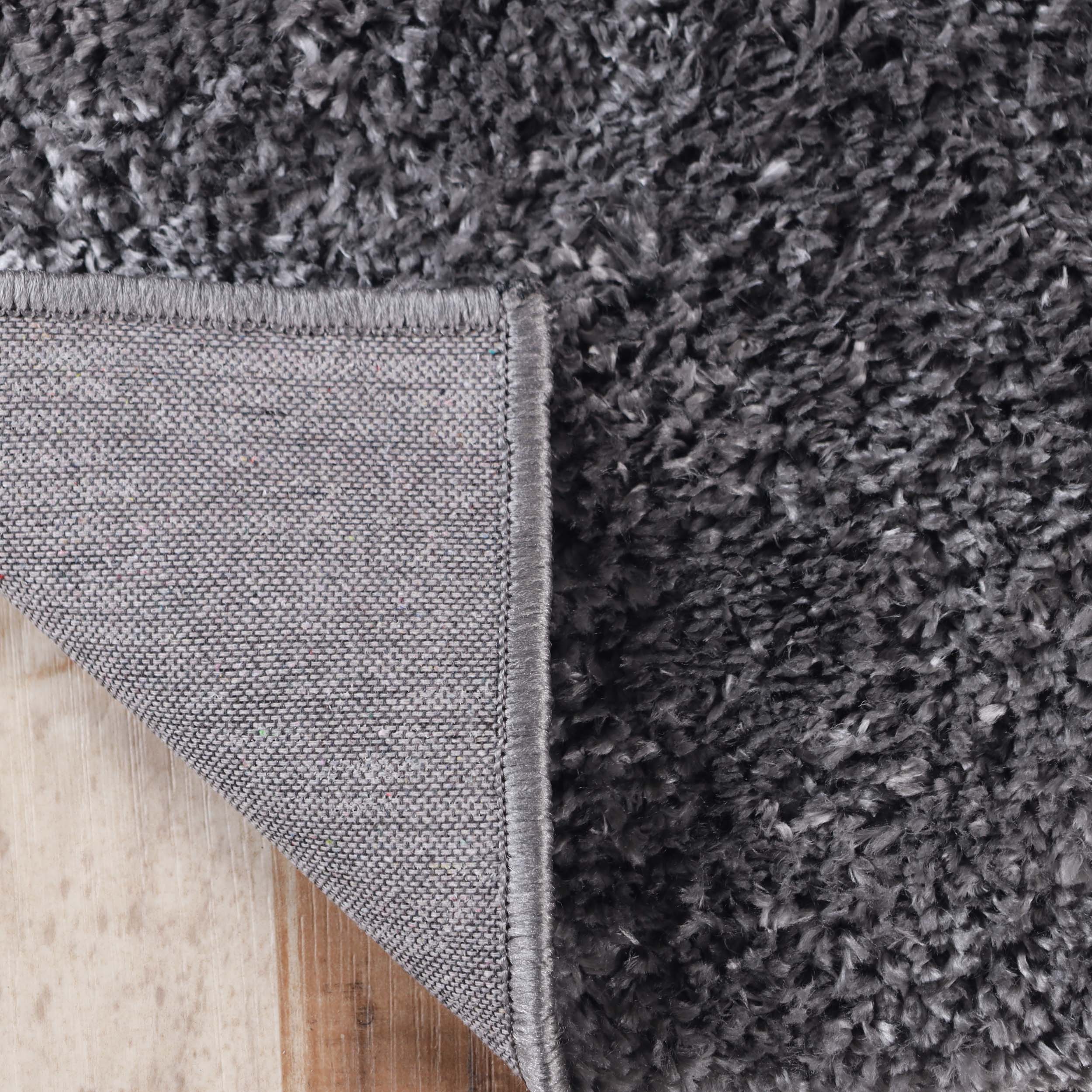 Berlin Solid Indoor Plush Shag Runner Rug - Soft Area Rug for Living Room, Bedroom, Nursery - Non-Slip Comfortable Floor Mat for Home Decor