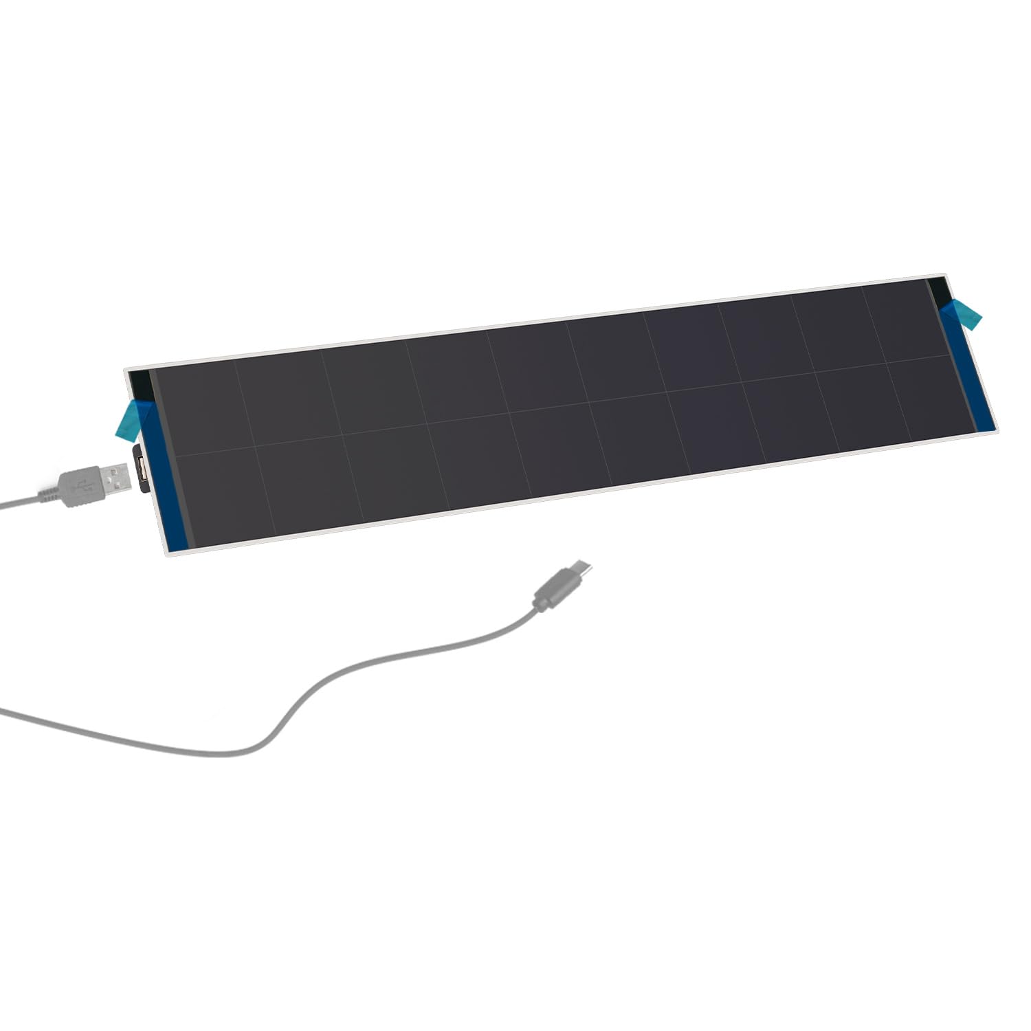 Solar Powered Motorized Roller Blinds - 5V 5W USB 2.0 Charging Panel for Battery Tubular Motors | Indoor Window Shades for Home & Office Automation