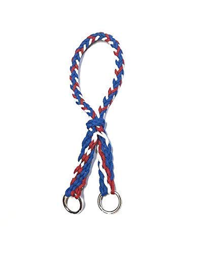 Authentic Indian War Bridle - Patriotic Red, White & Blue Horse Headgear for Western Riding & Rodeo Shows