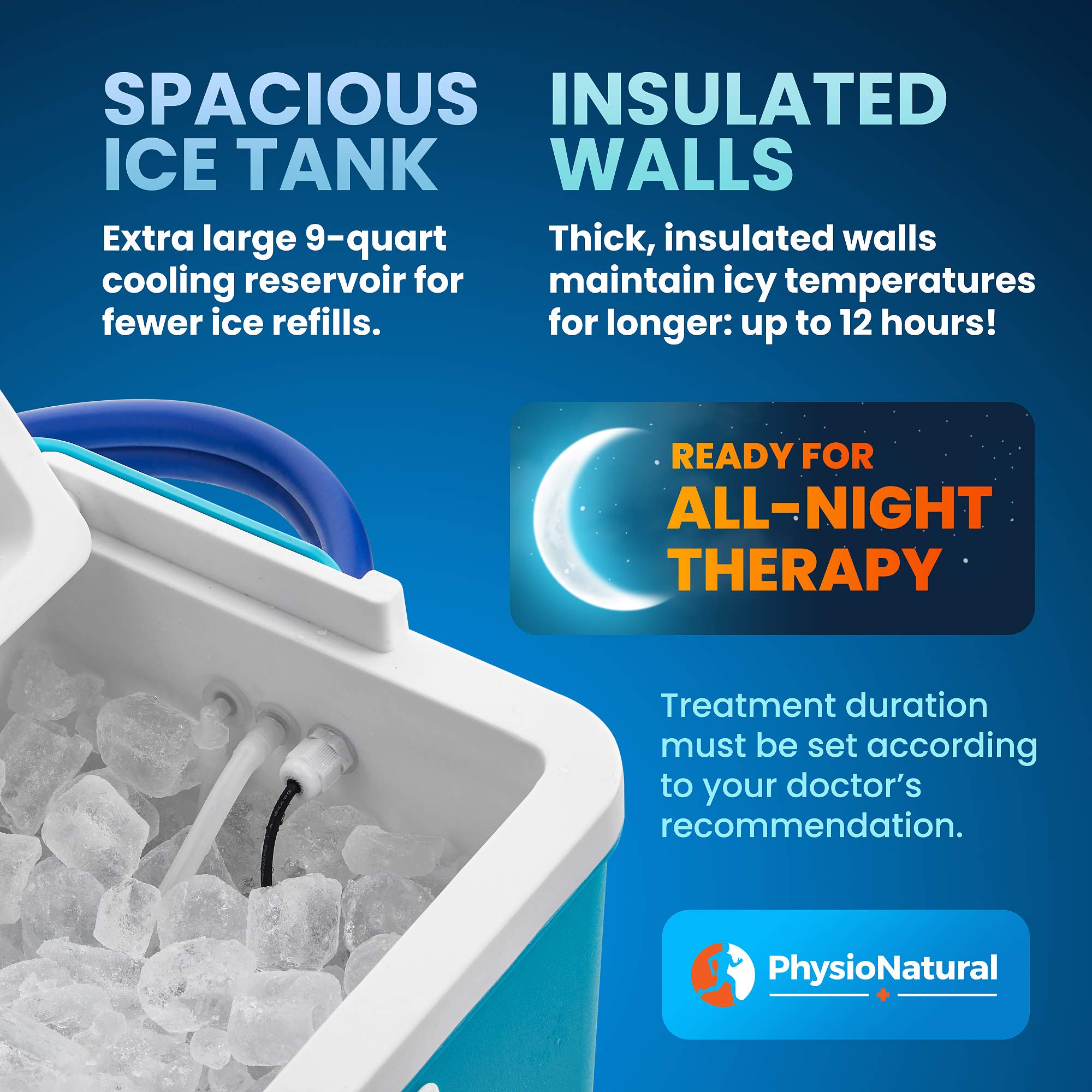 Cold Therapy Machine for Knee Pain Relief – Cryotherapy Freeze Kit System with Adjustable Knee Pad & Digital Timer – Post-Surgery Recovery, ACL/MCL Injury, Swelling & Sprain Treatment – Ideal for Athletes, Post-Op Care & Joint Pain Management