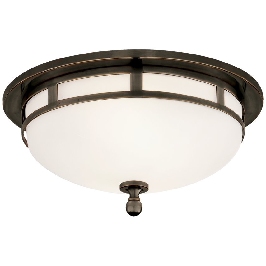 Bronze Small Flush Mount Aperture Light Fixture - Perfect for Hallways, Bedrooms & Modern Interior Lighting