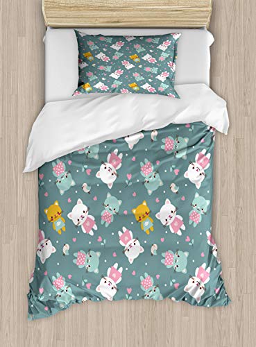 Pale Teal Multicolor