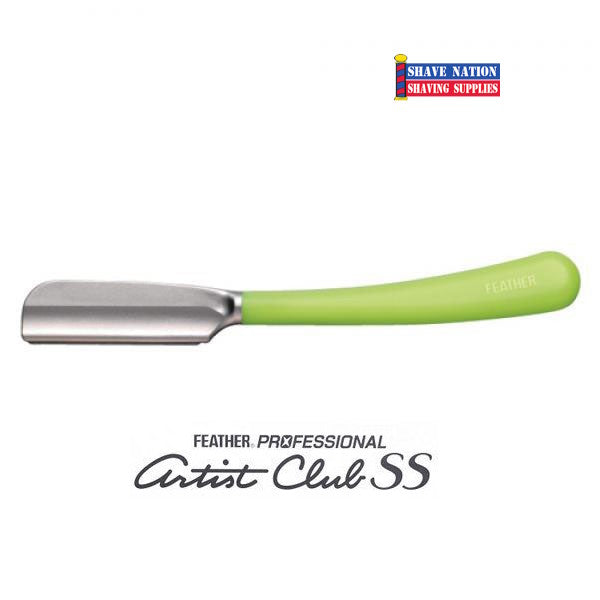 Feather Artist Club Japanese Straight Razor - Premium Lime Scented Shaving Tool for Men - Perfect for Professional Barbers and Home Grooming