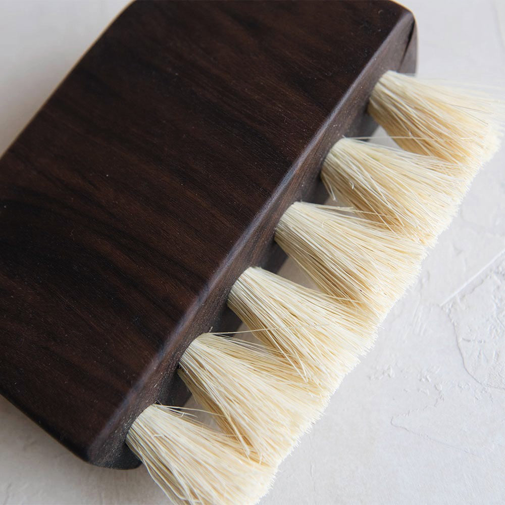 Premium Large Wooden Counter Brush - Heavy Duty Kitchen Cleaning Tool for Countertops, Sinks & Stoves - Natural Wood Handle & Durable Bristles - Model MT0964 - Perfect for Home, Restaurant & Commercial Use