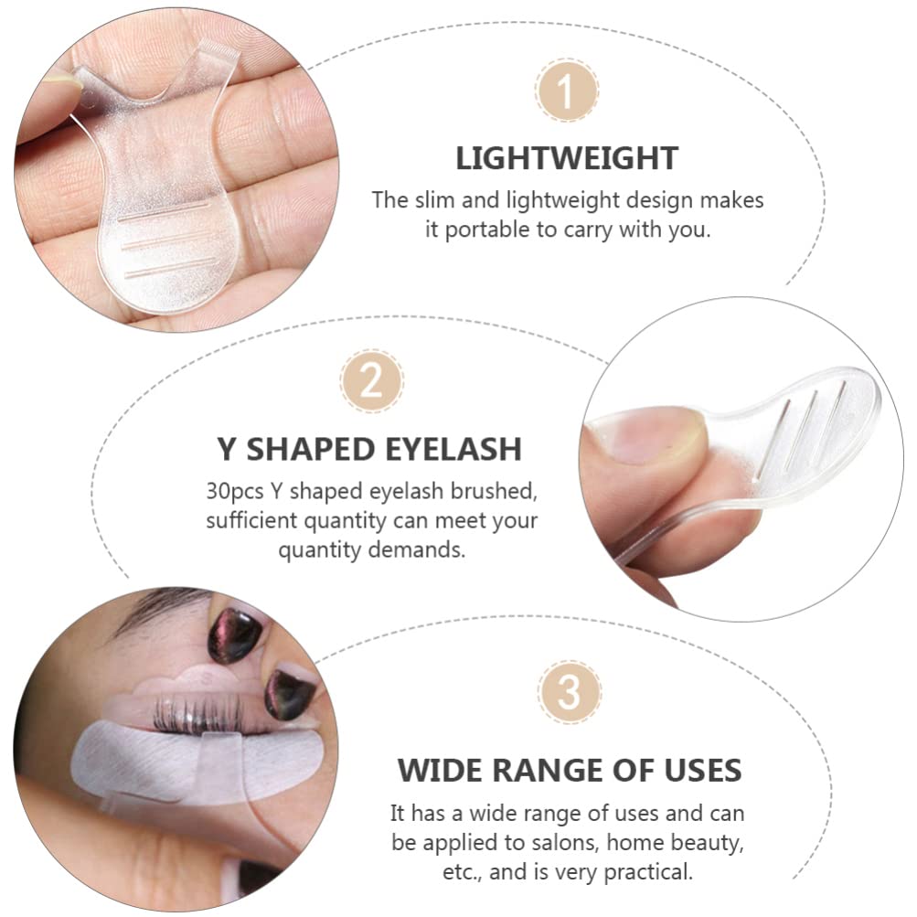 FOMIYES 60 Pcs Y-Shaped Mascara Brush Set - Mini Lash Comb, Eyelash Lift Brush, Perming Curler & Shield Comb - Professional Silicone & Plastic Eyelash Tools for Lash Lifting, Perming & Styling - Perfect for Salon, Home Use & DIY Beauty Care