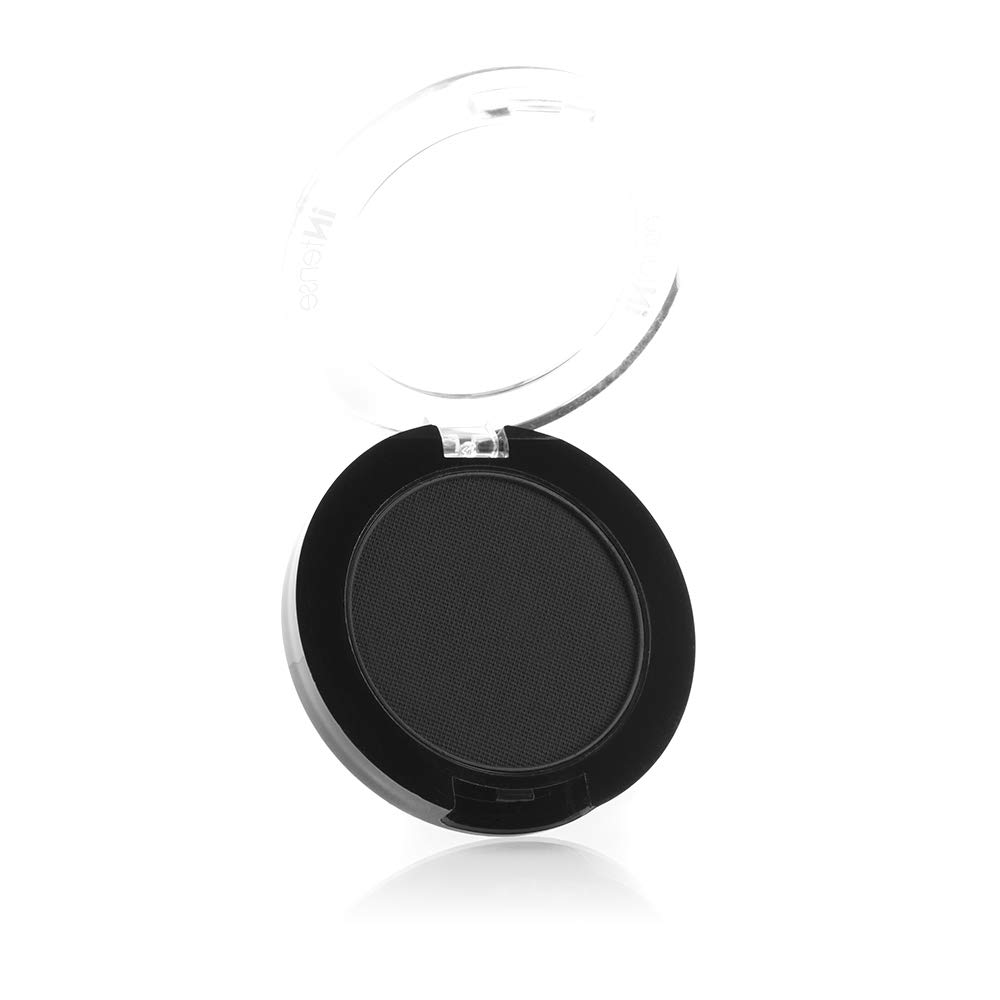 Mehron INtense Pro Pressed Powder - Carbon Black | Professional Makeup for Stage & Cosplay | Long-Lasting, Highly Pigmented Pressed Powder for Theatrical & Special Effects Makeup
