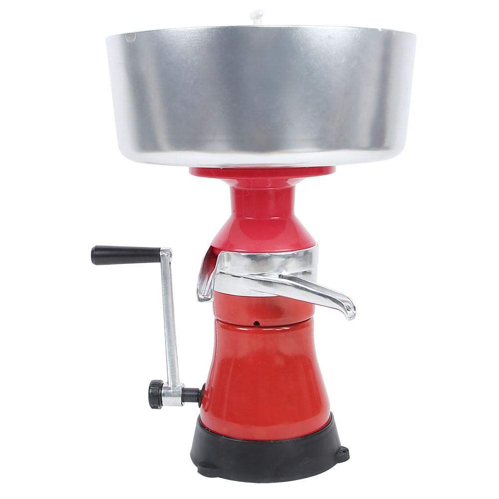 Premium Aluminum Alloy Manual Cream Separator - Fresh Milk Centrifugal Separator Machine for Home Dairy & Farm Use | Perfect for Cheese, Butter & Yogurt Making
