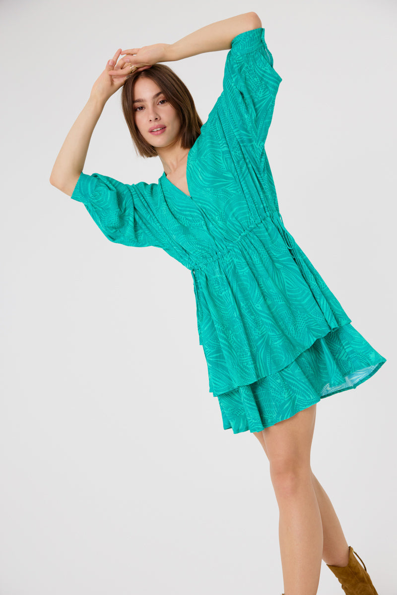 Elegant Green Jade Mini Dress for Women - Perfect for Party, Night Out, and Special Occasions