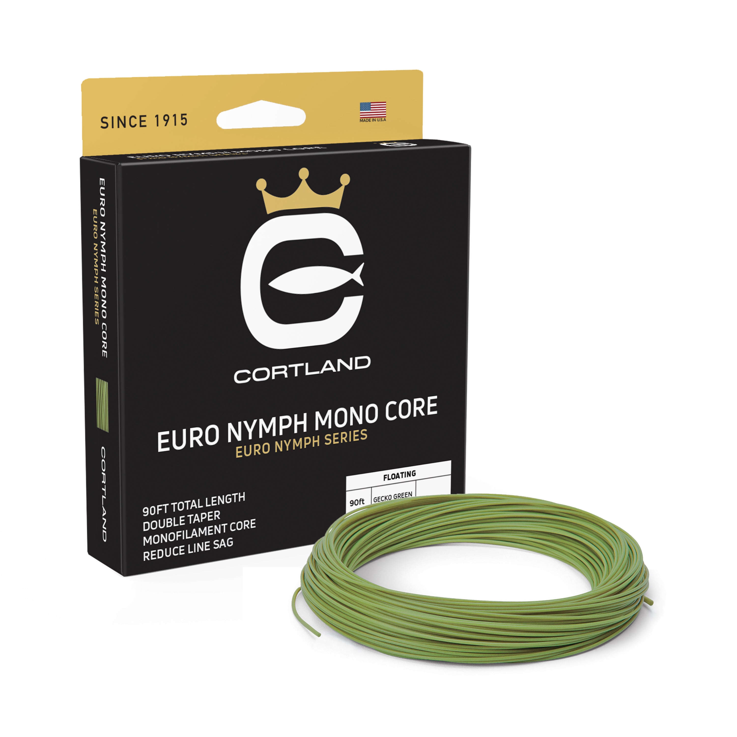Euro Nymph Mono Core Fly Fishing Line - DQ Sizes for Trout & Steelhead - Perfect for Freshwater & Stream Fishing