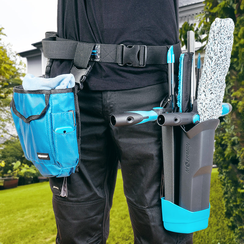 Moerman Drywalker Flex Bucket Holster Full Set - Professional Window Cleaning Tool Kit for Efficient Squeegee Work - Perfect for Home, Office, and Commercial Window Cleaning