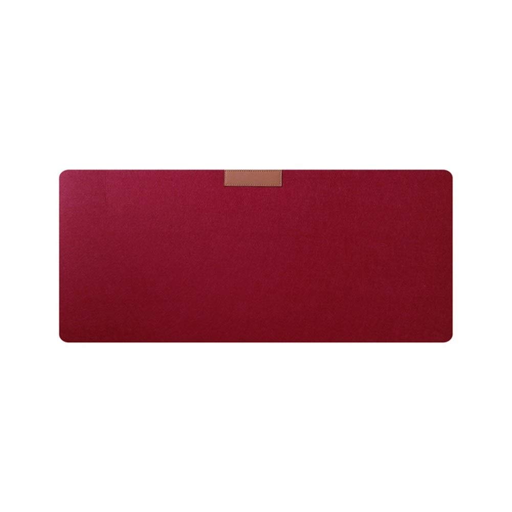 Non-Slip Gaming Mouse Pad & Desk Mat - Extra Large Felt Mousepad with Keyboard Area, Soft Non-Woven Surface for Computers & Laptops (Wine Red) - Perfect for Office Work, Gaming & Home Use