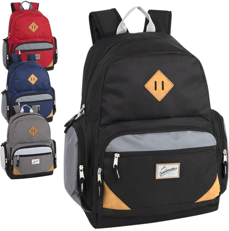 24 Pack Bulk Laptop Backpacks for Travel & Business - Waterproof Multipocket Backpacks for Work, School & Commuting - Durable Backpacks for Homeless Adults & Nonprofit Organizations Wholesale
