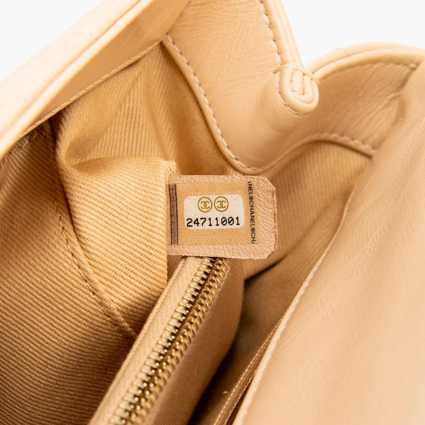 Chanel Beige Medium Coco Handle Bag - Classic Quilted Leather Crossbody & Shoulder Purse for Women | Perfect for Work, Date Night & Special Occasions