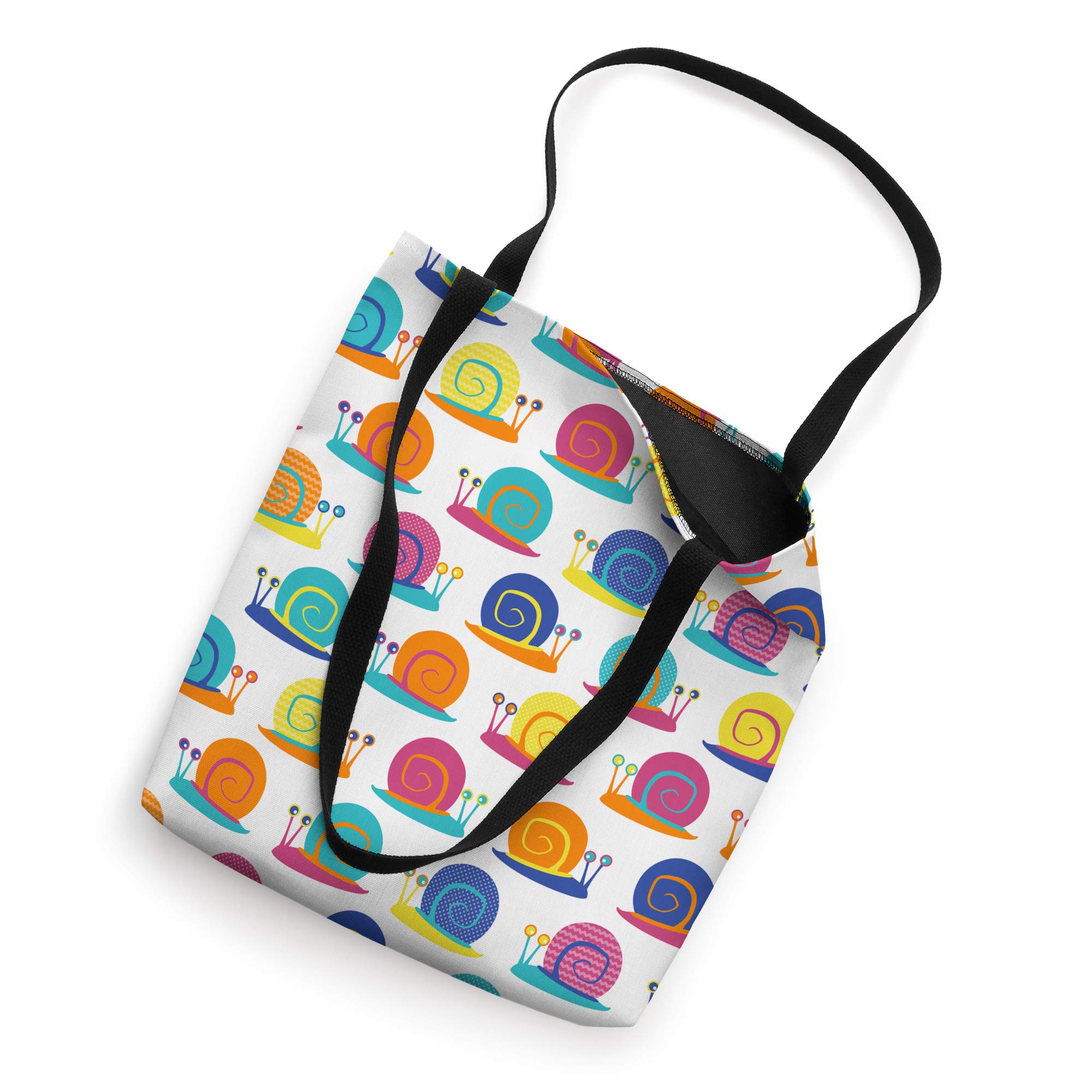 Snail Party Tote Bag - Cute Cartoon Snail Design Reusable Shopping Bag - Perfect for Groceries, Beach Trips & Eco-Friendly Shopping