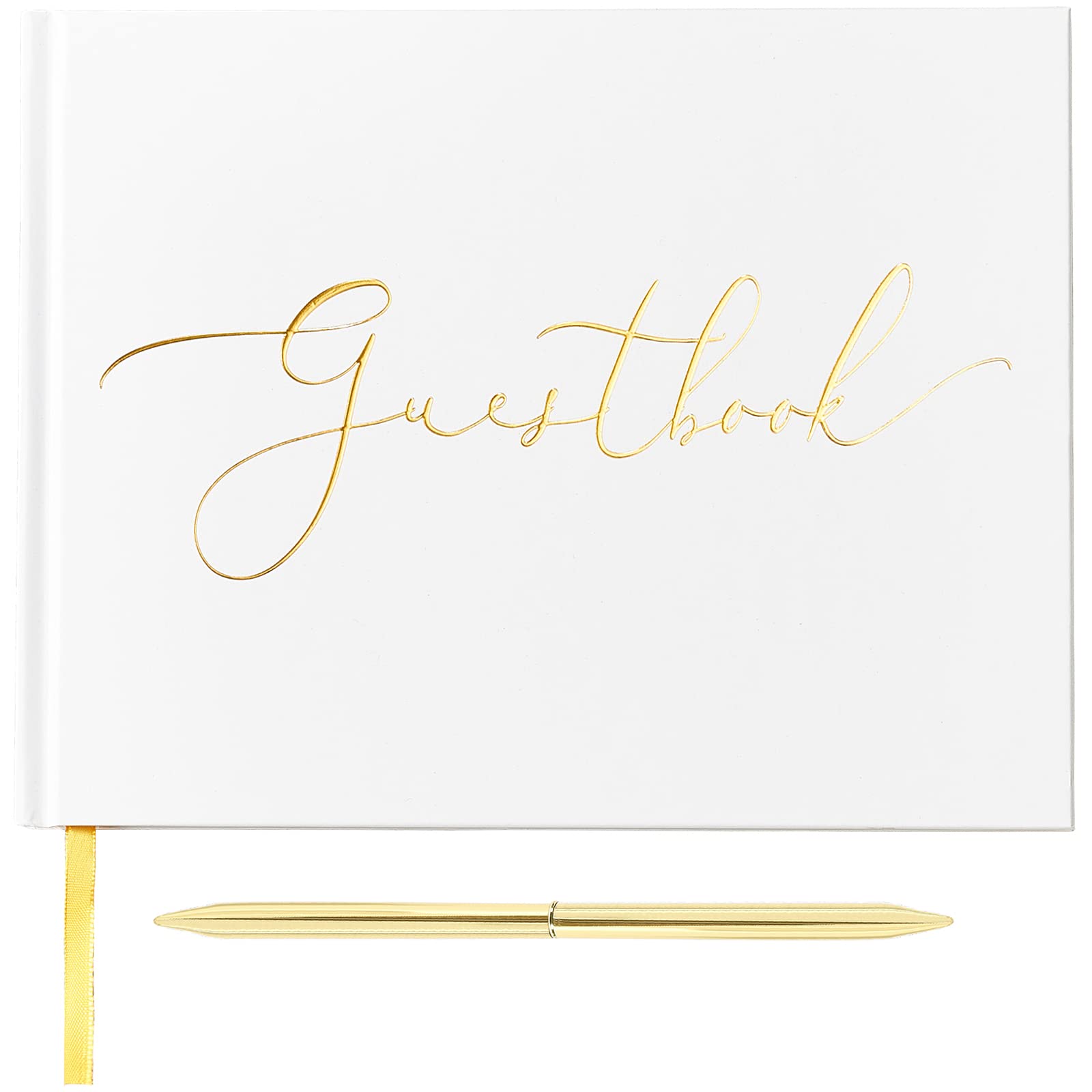 TRULIVA Wedding Guest Book with Pen - 9