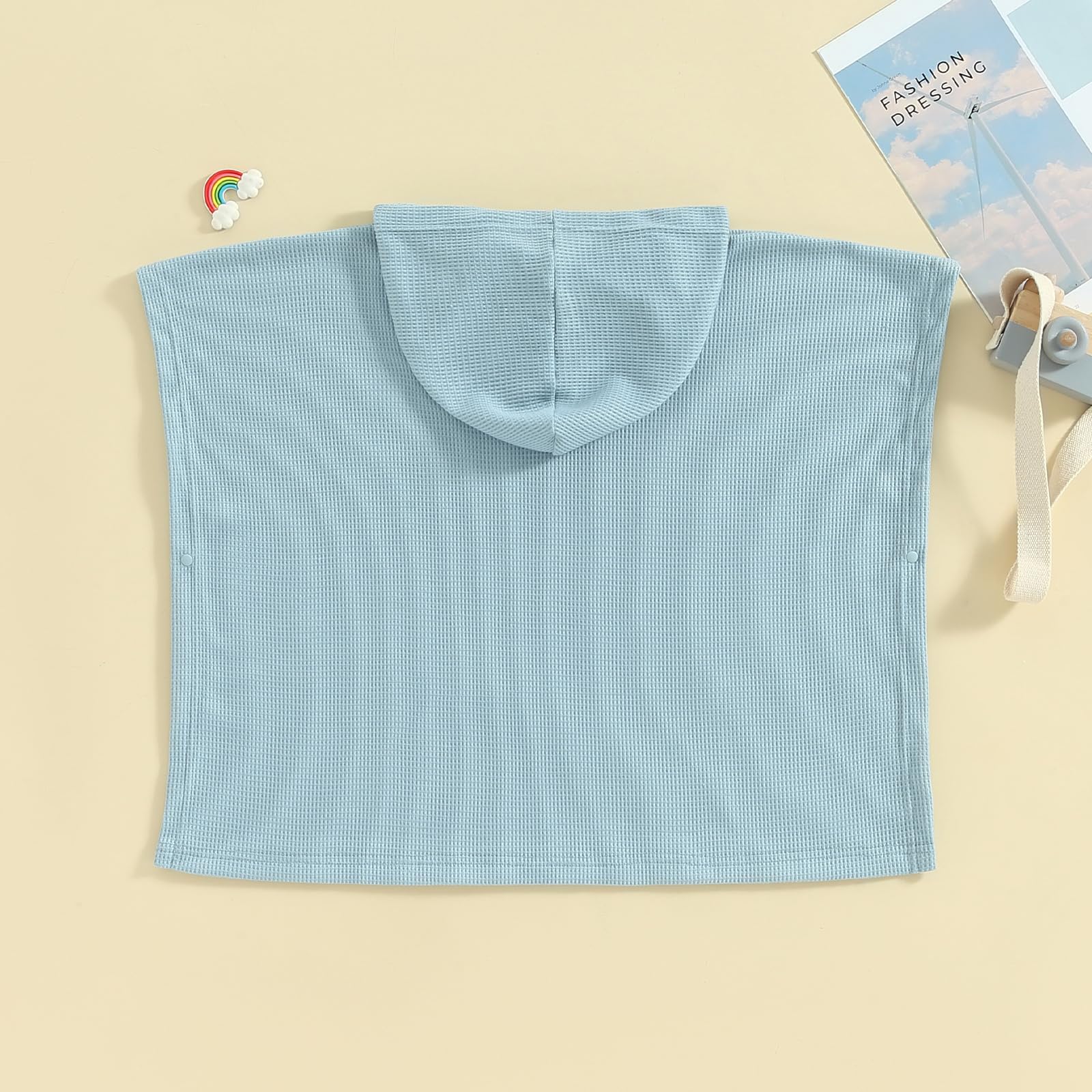 **Kids Swim Cover Up - Boys & Girls Waffle Towel Poncho - Quick Dry Swimsuit Coverups for Beach, Pool, Bath - Perfect for Swimming, Surfing & Water Play**