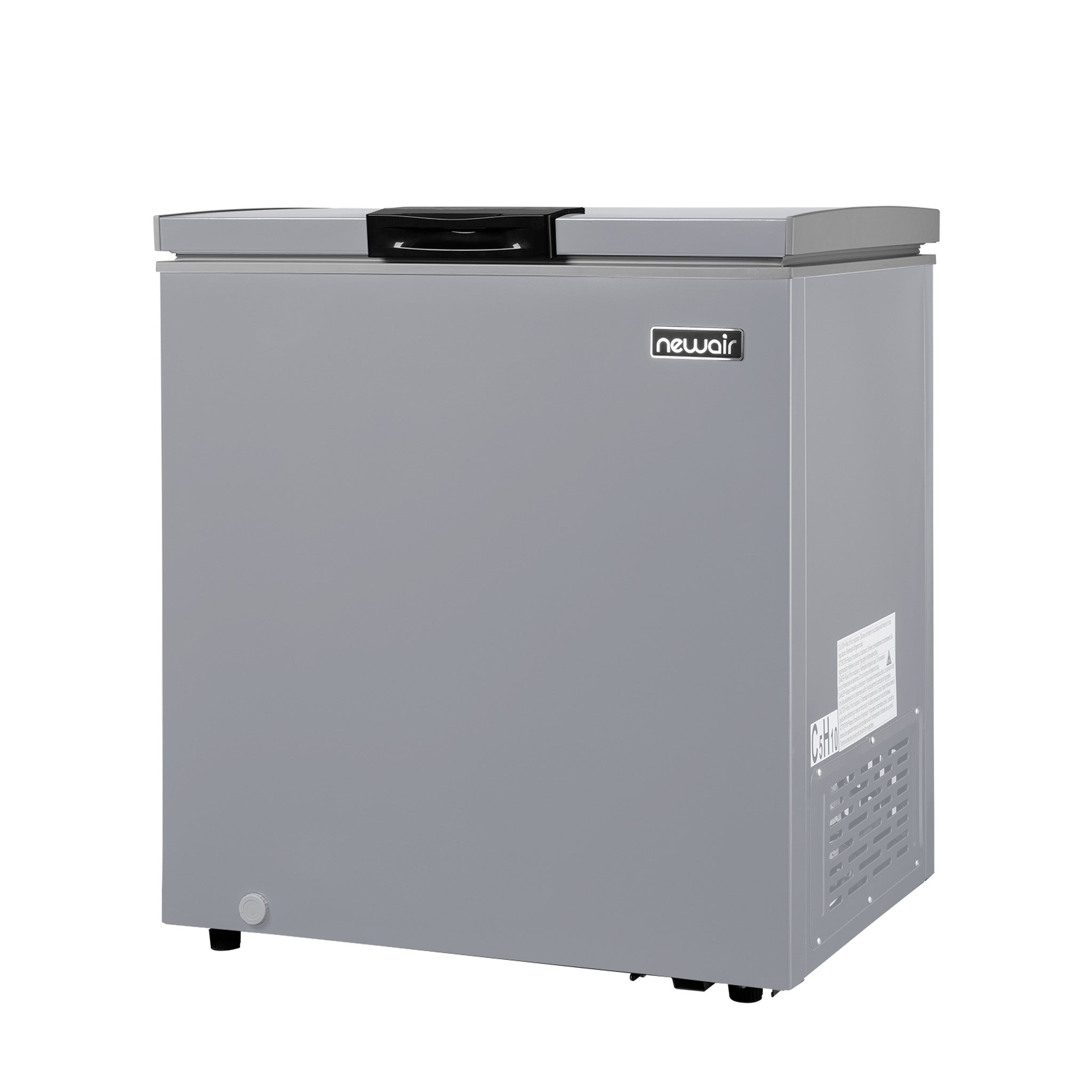 Newair® 5 Cu. Ft. Mini Deep Chest Freezer - Compact & Energy Efficient, Cool Gray - Perfect for Home, Garage, Basement, or Small Business Storage