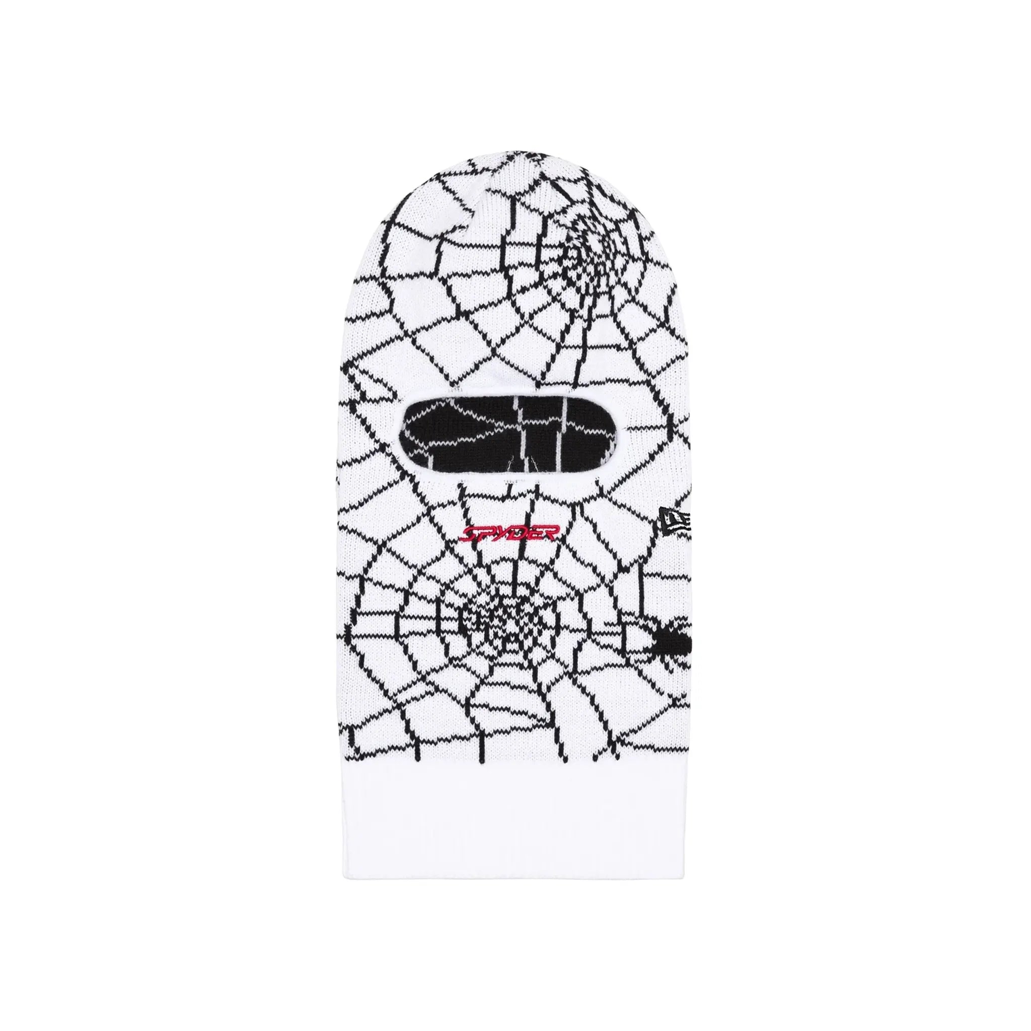 Supreme Spyder New Era Balaclava Face Mask - White for Winter Sports & Outdoor Activities