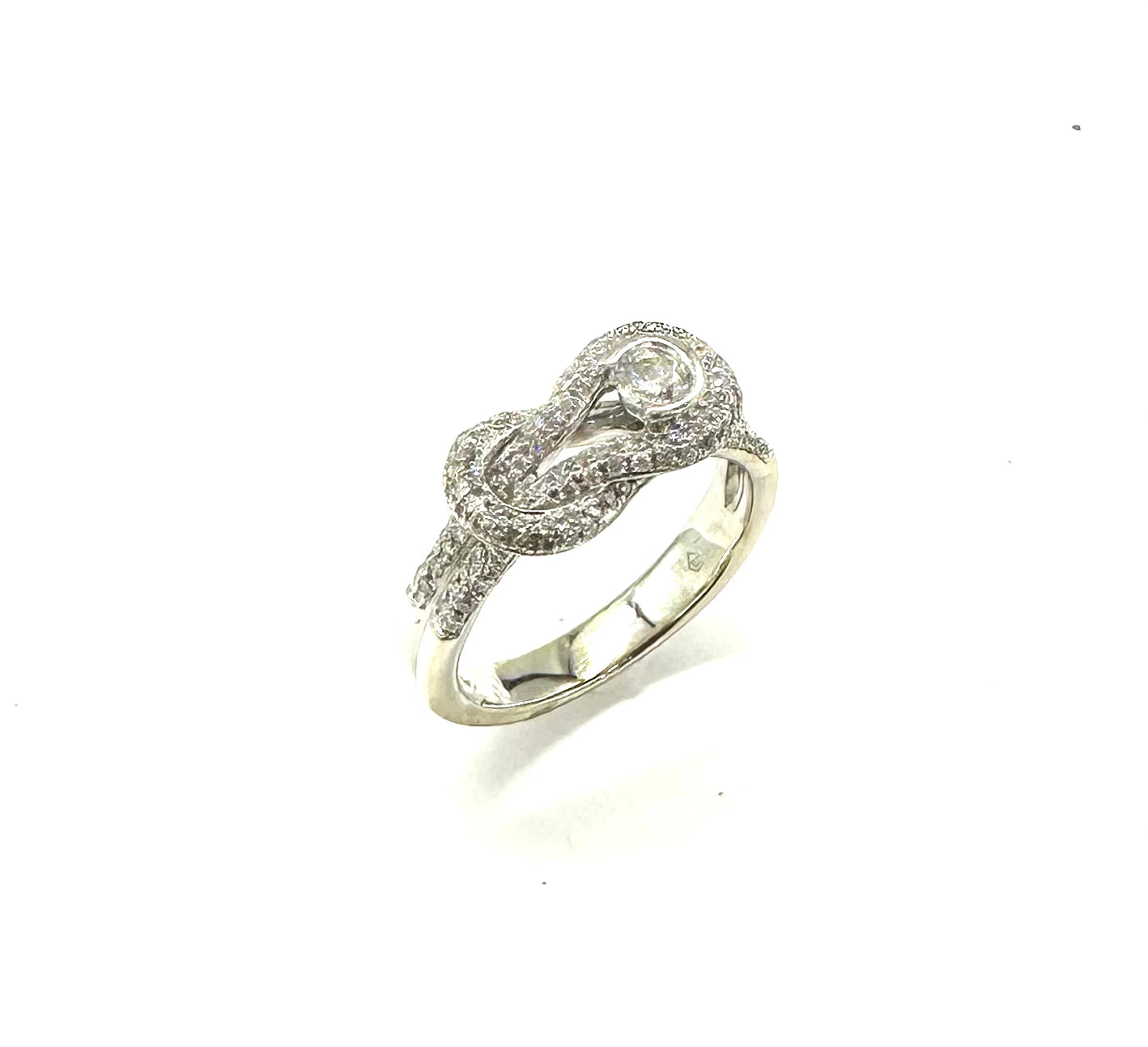 2/3 Ctw Diamond Buckle Style Loop Ring - Elegant Stackable Wedding Band for Women, Perfect for Anniversary, Engagement & Everyday Wear