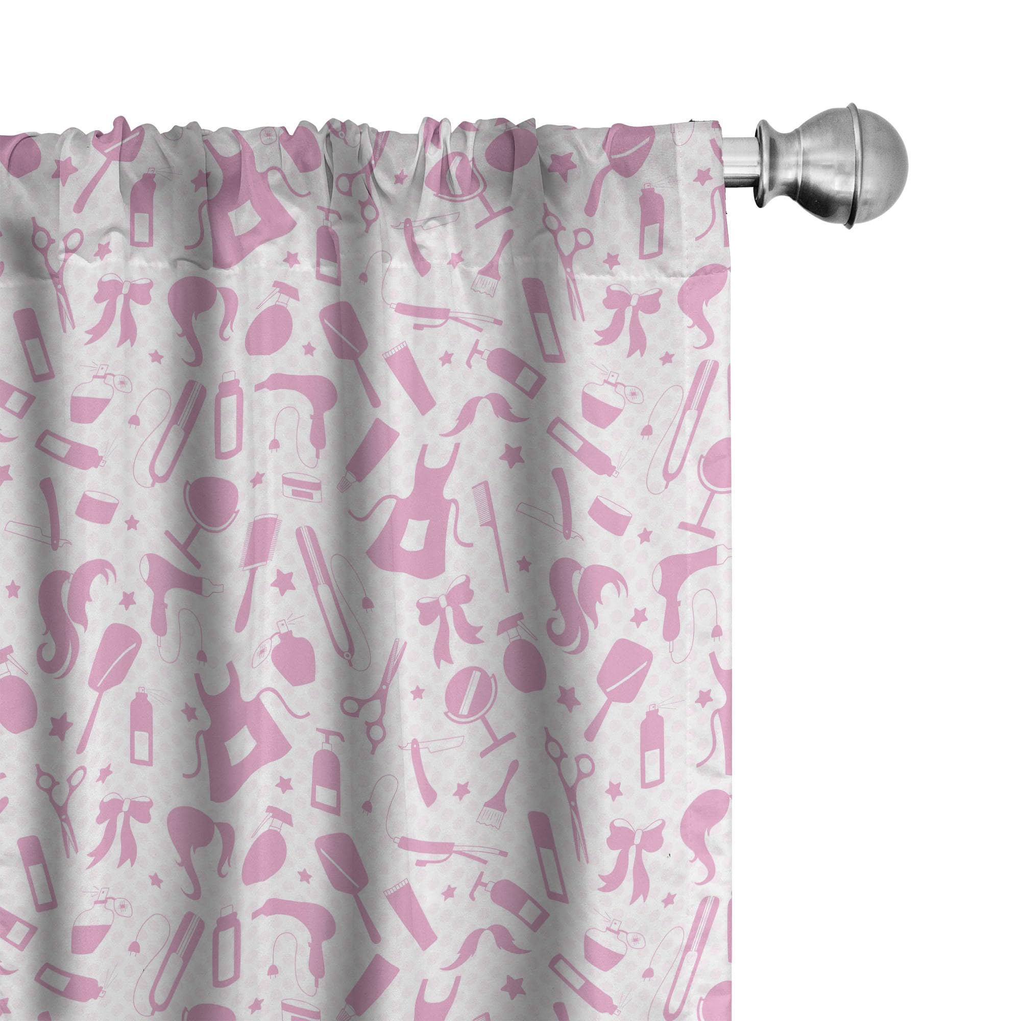 Ambesonne Feminine Polka Dot Curtains - 2 Panel Set (28