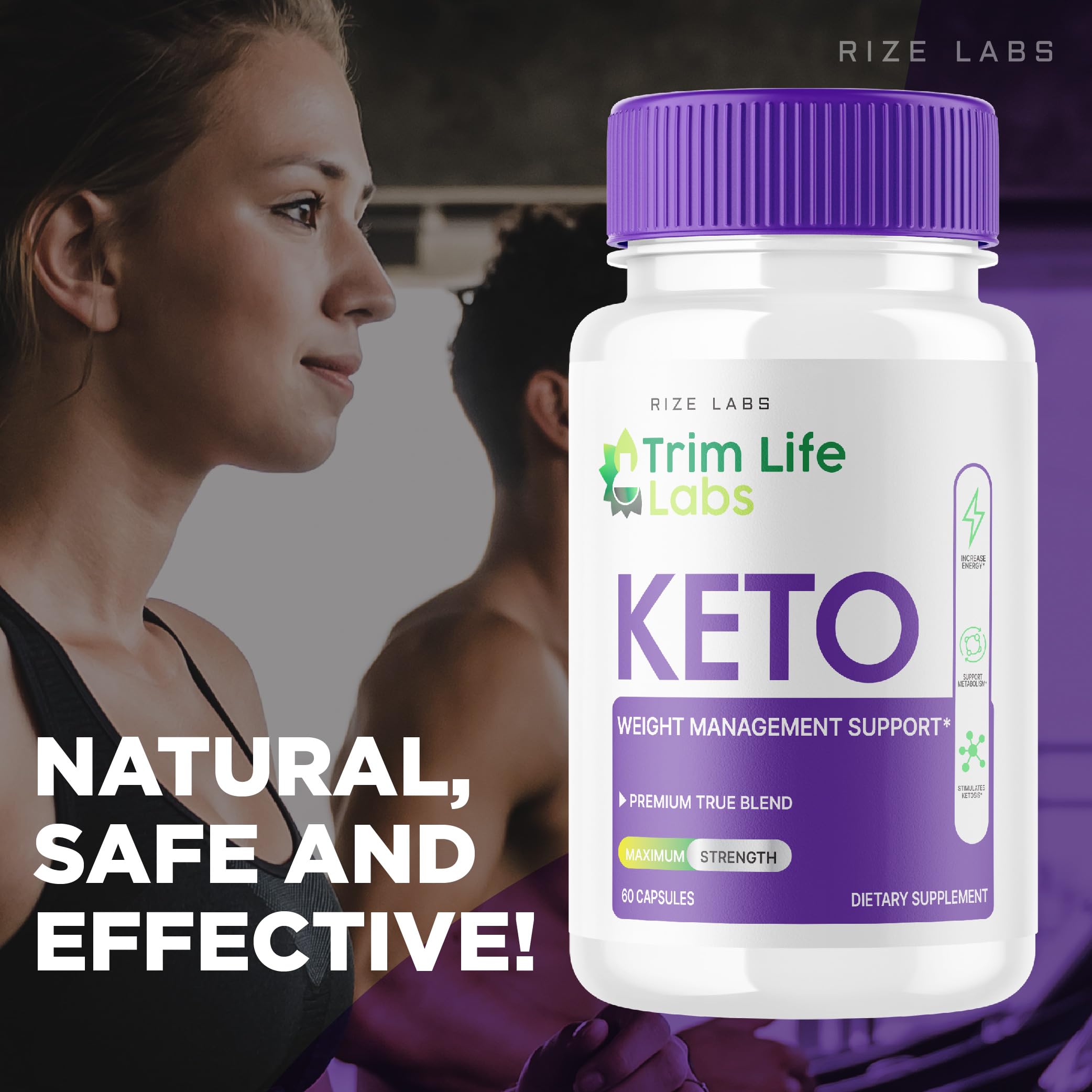Trim Life Labs Keto Capsules - Maximum Strength Weight Loss Pills with Keto+ACV Formula (60 Caps) - Supports Ketosis & Fat Burning for Low Carb Diet & Fitness Goals