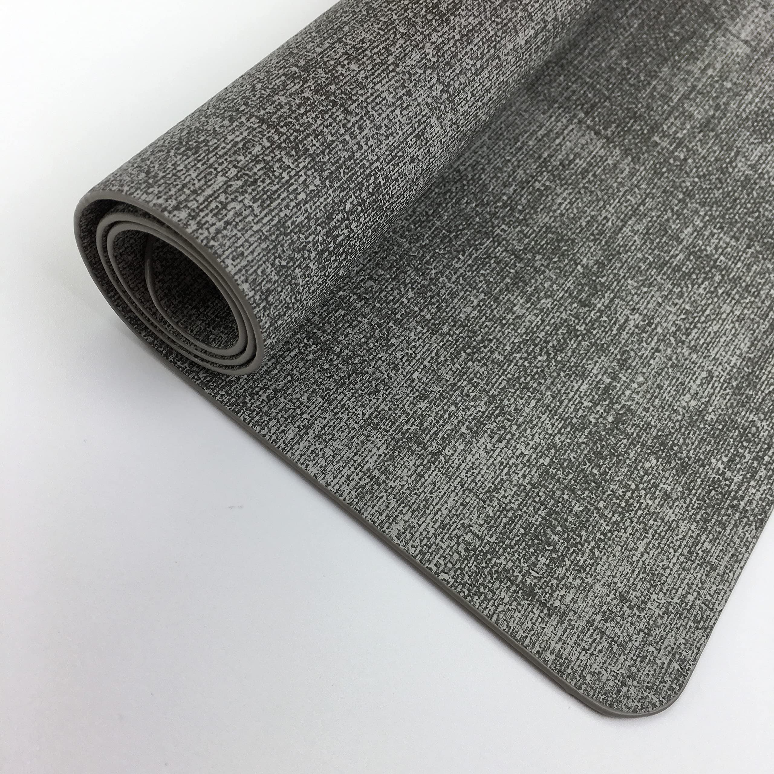 WAZAIGUR Waterproof & Non-Slip Faux Leather Placemats - Set of 8 Heat-Resistant, Easy-Clean Table Mats for Dining Room, Kitchen & Office - Light Grey for Modern Home Decor