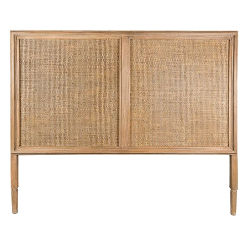 Ayla Rattan Headboard King Size - Natural Woven Rattan Bed Headboard for Super King Beds - Perfect for Boho, Coastal, and Farmhouse Bedroom Decor