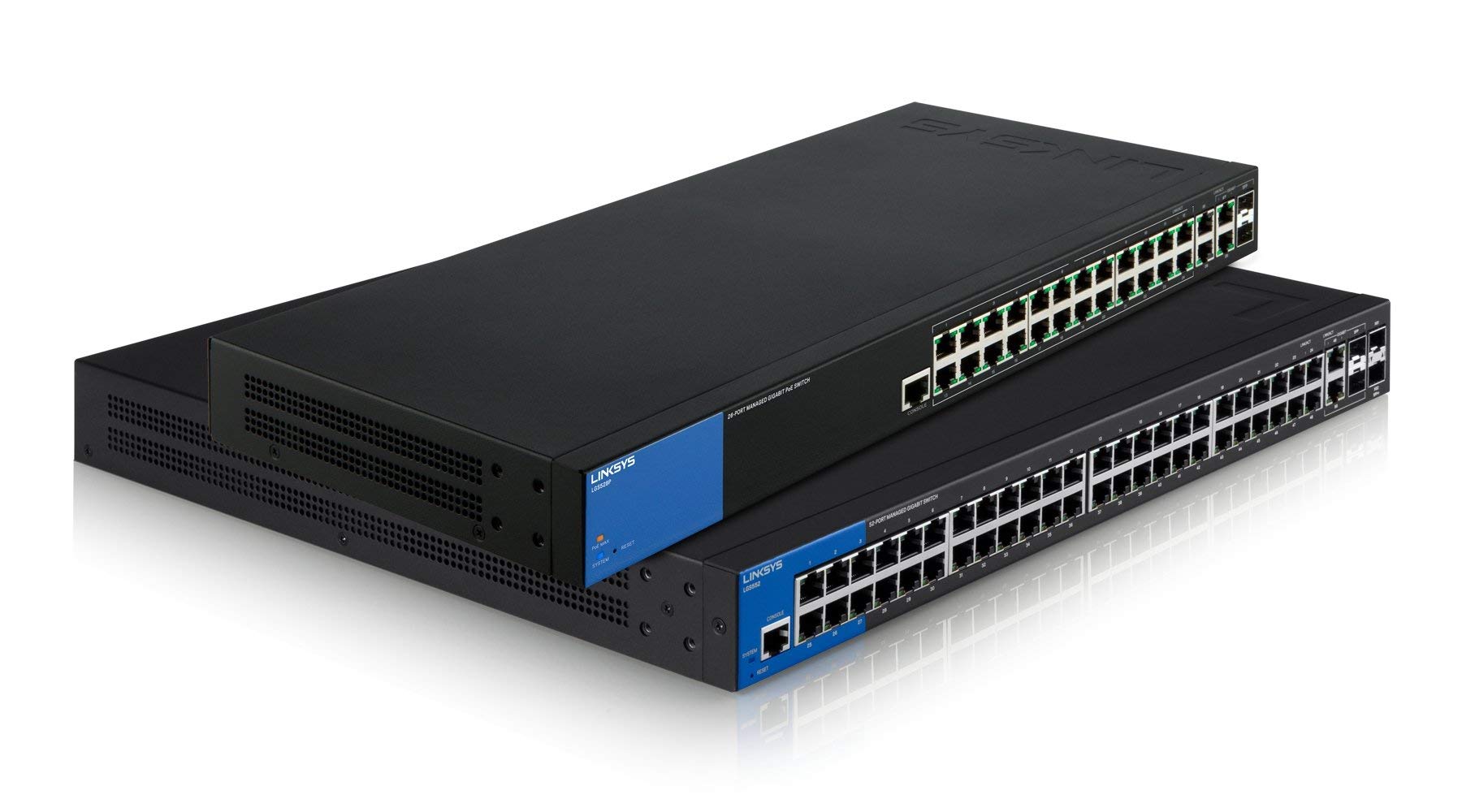 Linksys 24-Port PoE Managed Switch - High-Performance Network Switch for Office, Home & Business Use