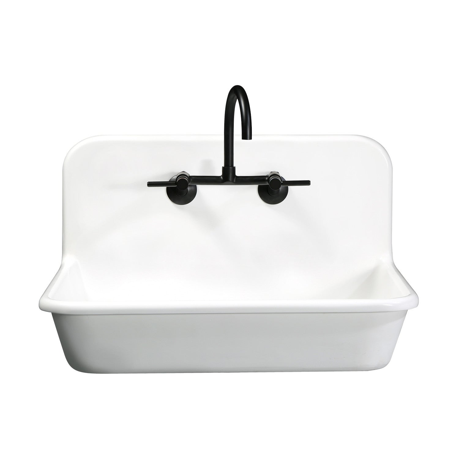 Arcticstone 30 Inch White Solid Surface Single Bowl Top Mount Kitchen Sink with Backsplash & Strainer - Perfect for Modern Kitchens, Renovations & Small Spaces