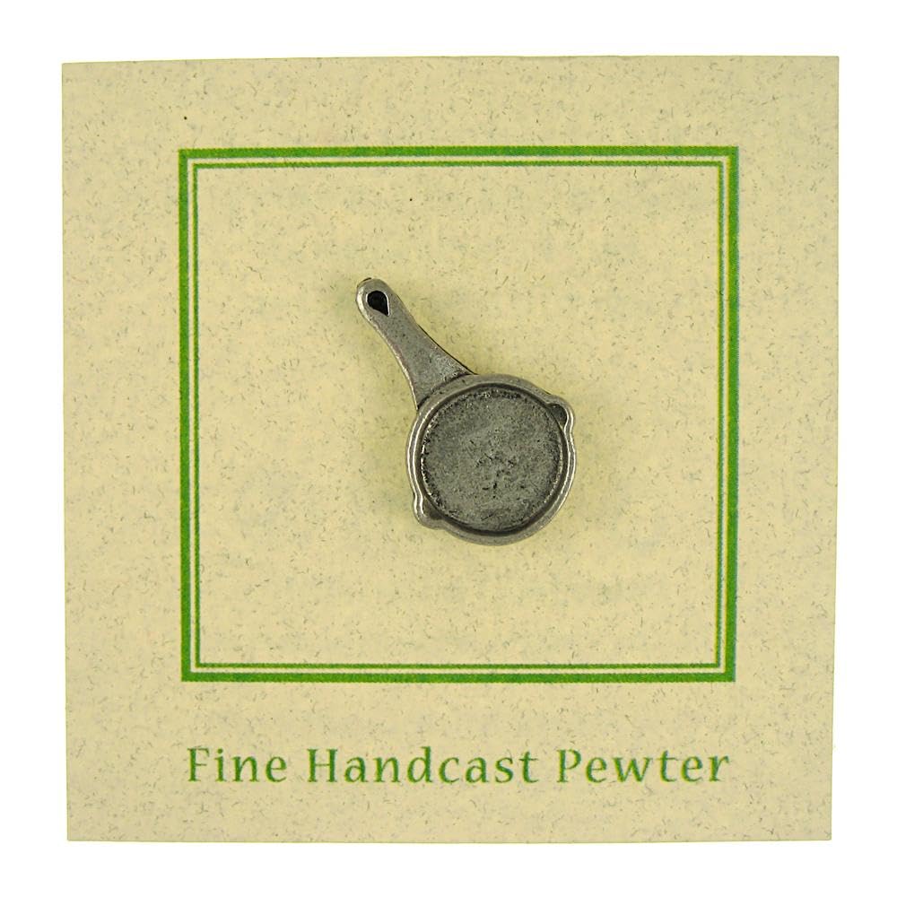 Jim Clift Design Frying Pan Lapel Pin - Unique Kitchen-Themed Enamel Pin for Chefs & Food Lovers - Perfect for Aprons, Hats & Jackets