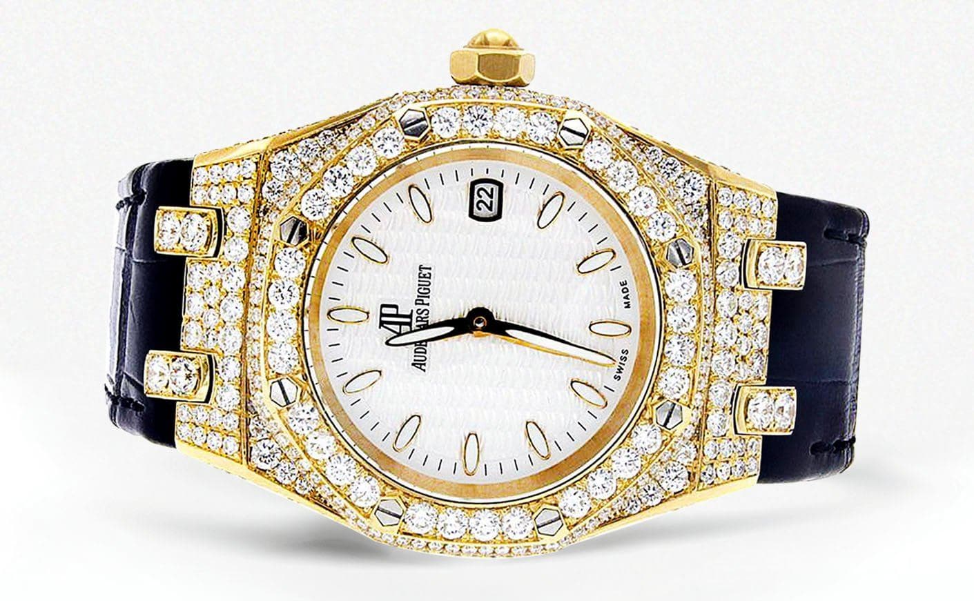 Luxury Diamond Audemars Piguet Royal Oak Women's Watch - 18K Yellow Gold, 33mm Case | Perfect for Gifts, Special Occasions & High-End Fashion Accessories