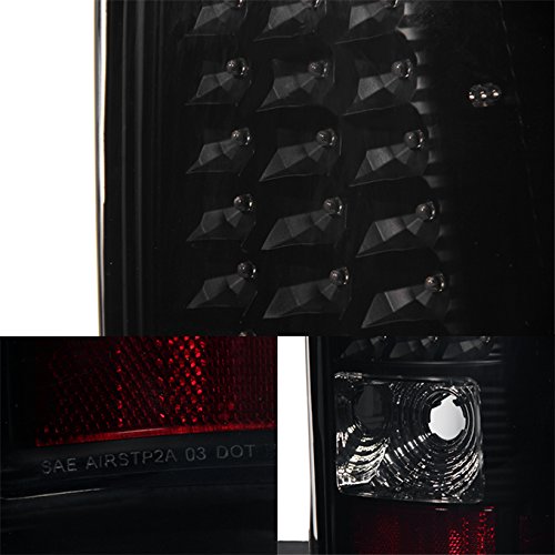 AKKON Black Smoked G2 LED Tail Lights Brake Lamps Pair for 1999-2002 Chevy Silverado & 2009-2003 GMC Sierra Pickup Truck - Upgrade Your Truck's Style & Visibility for Night Driving & Off-Road Adventures