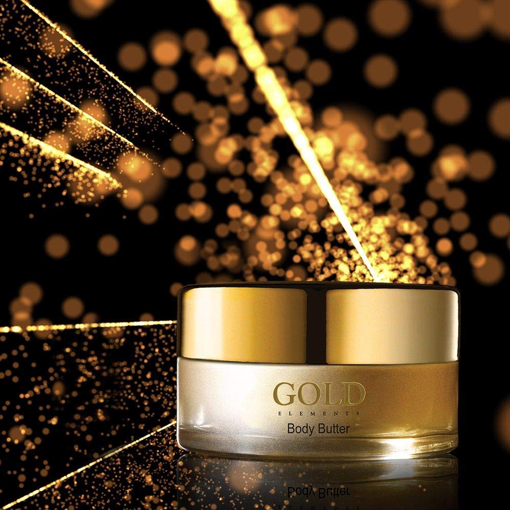 Gold Elements Body Butter Supreme Scent 5.95 Fl Oz - Ultra Moisturizing Cream for Dry Skin, Perfect for Daily Hydration & Spa Night Self-Care