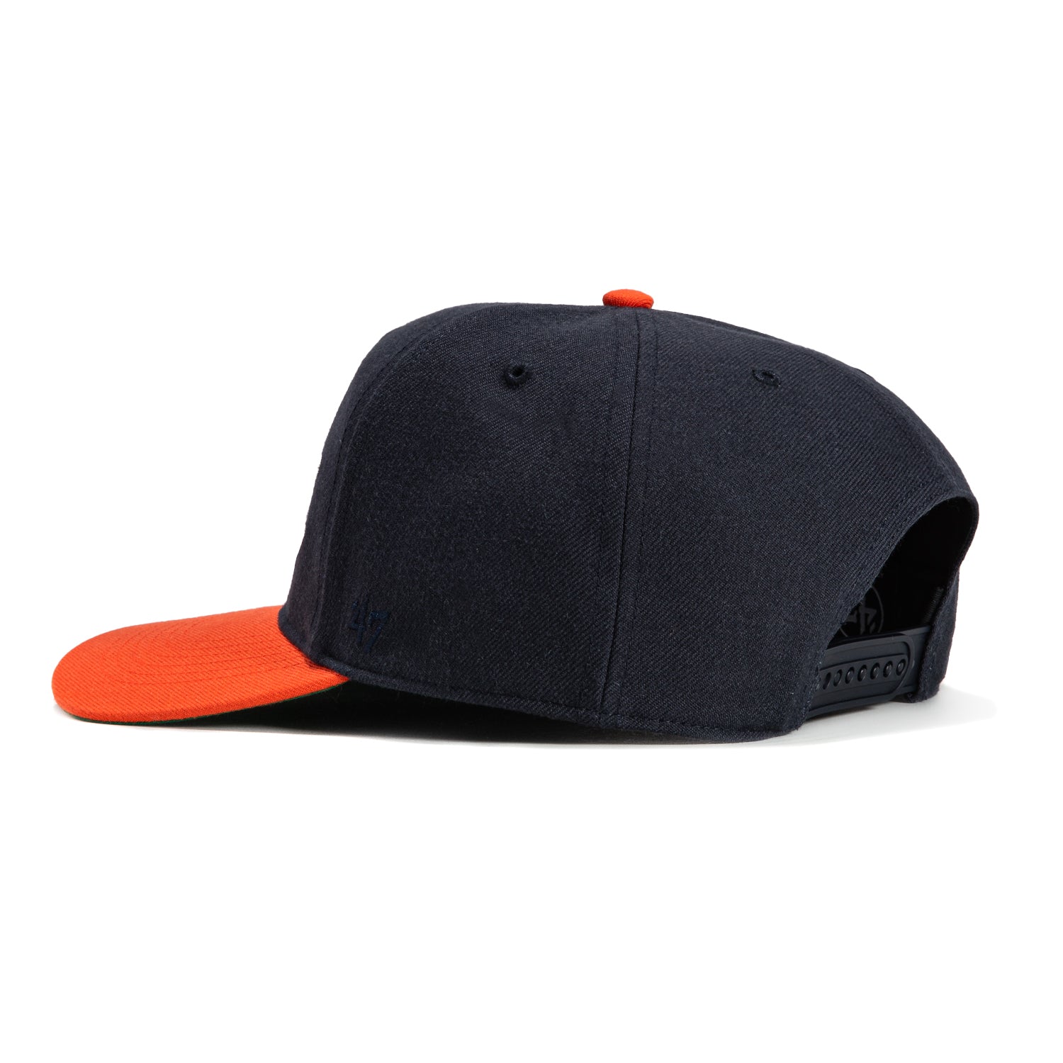 47 Brand Hitch Houston Astros 2022 World Series Patch Snapback Script Hat - Navy & Orange | Official MLB Baseball Cap for Men & Women | Game Day, Fan Gear, Casual Wear