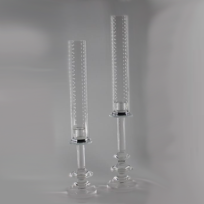 Elegant Crystal Candle Holder with Shades - Perfect for Wedding Centerpieces, Romantic Dinners & Home Decor