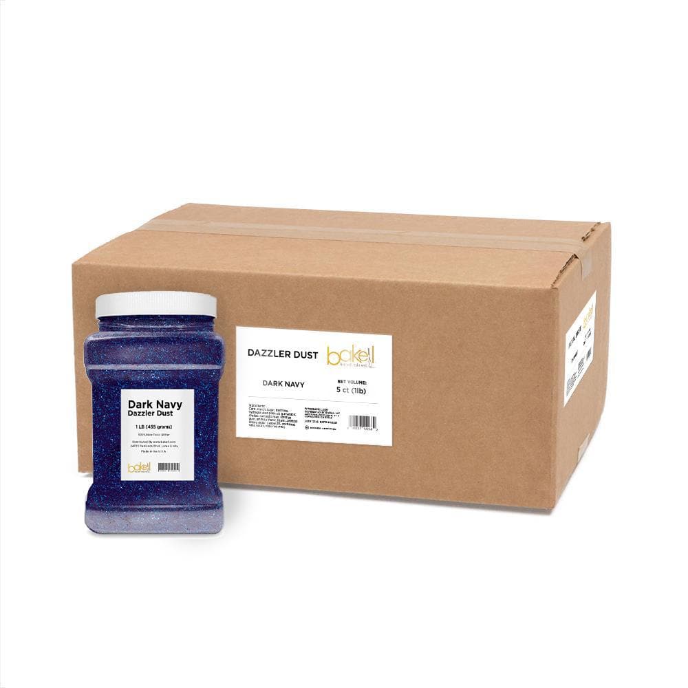 Deep Navy Dazzler Dust® - Premium Glitter Powder for Crafts, DIY & Nail Art | Bulk Wholesale Supplies for Artists, Cosmetics & Party Decorations