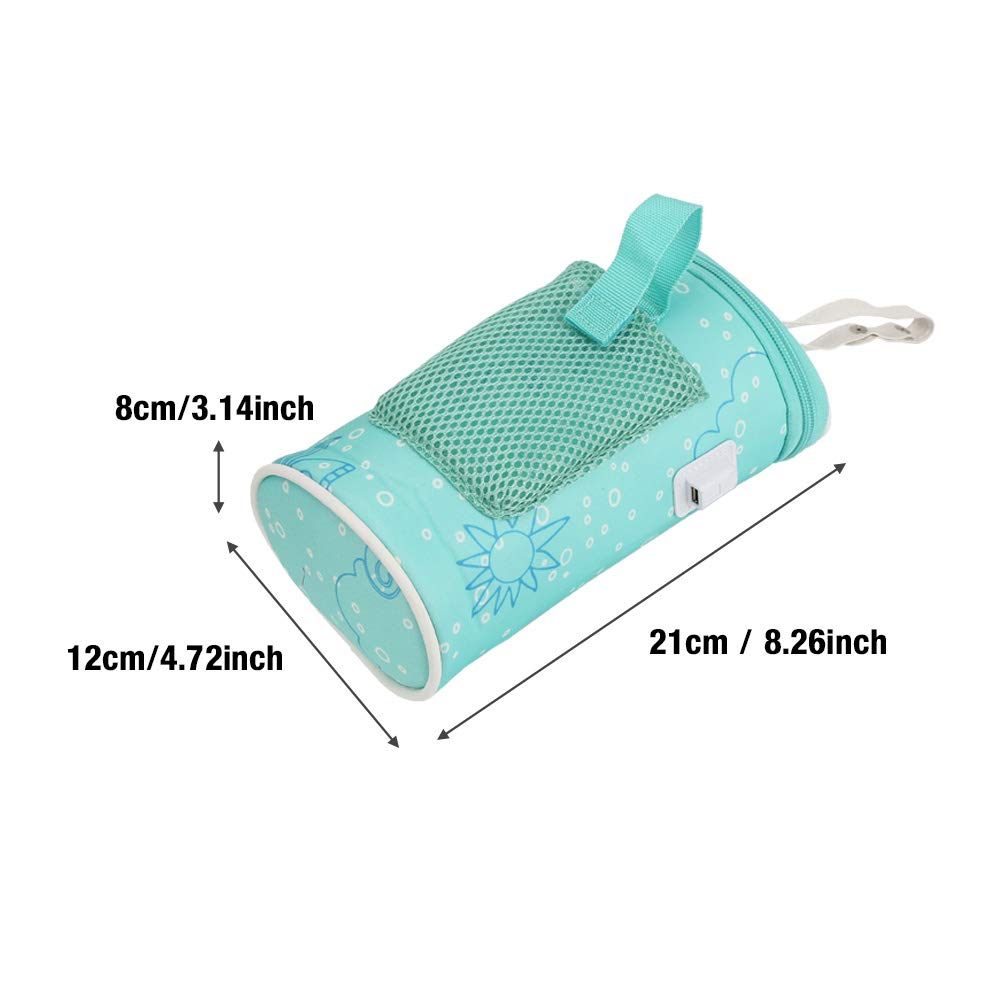 **Portable Baby Bottle Warmer & Insulated Breastmilk Cooler Bag - Perfect for Nursing Moms, Daycare, Travel, and On-the-Go Outings**