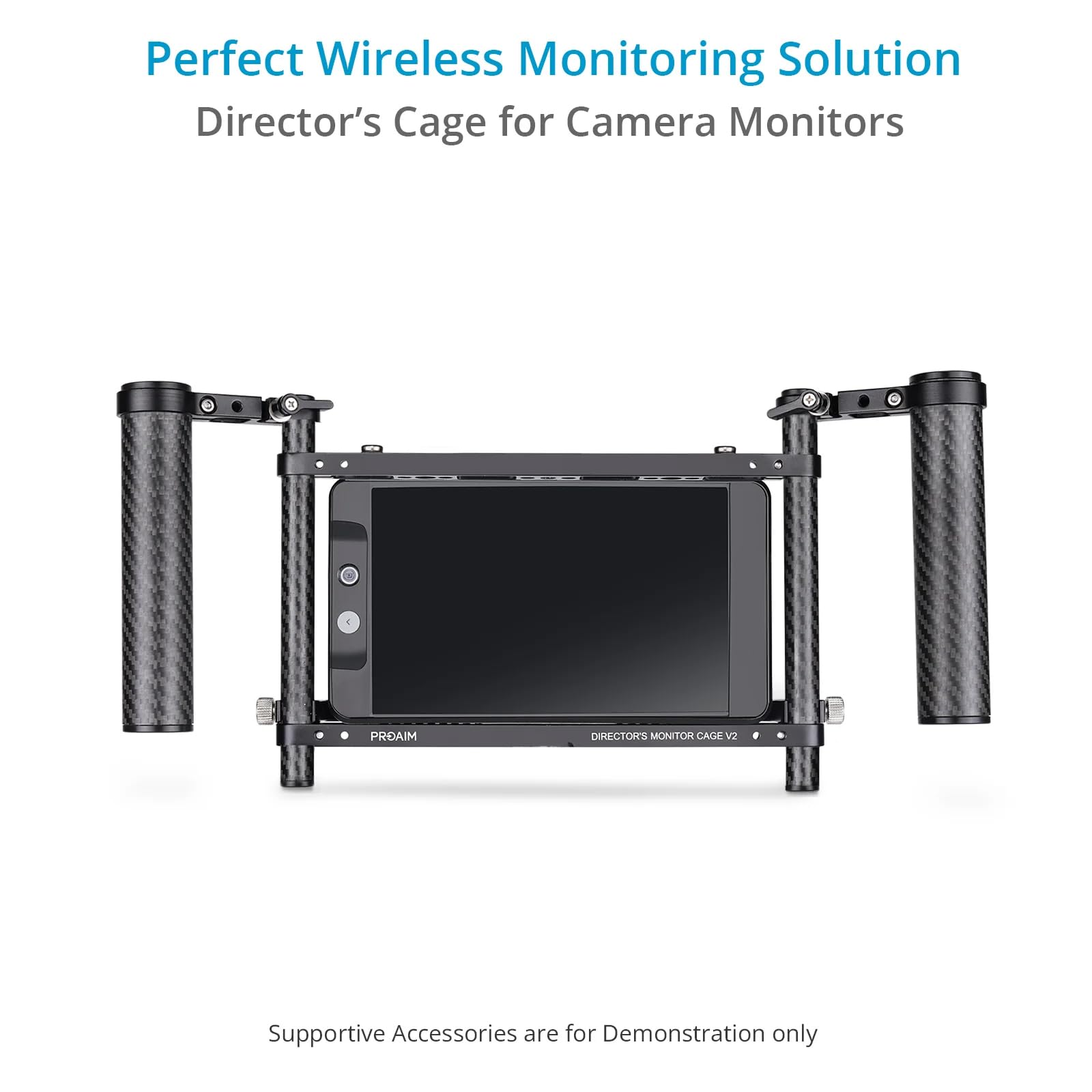 PROAIM Universal 9-Inch Camera Monitor Cage with Dual Handles - Compatible with 9